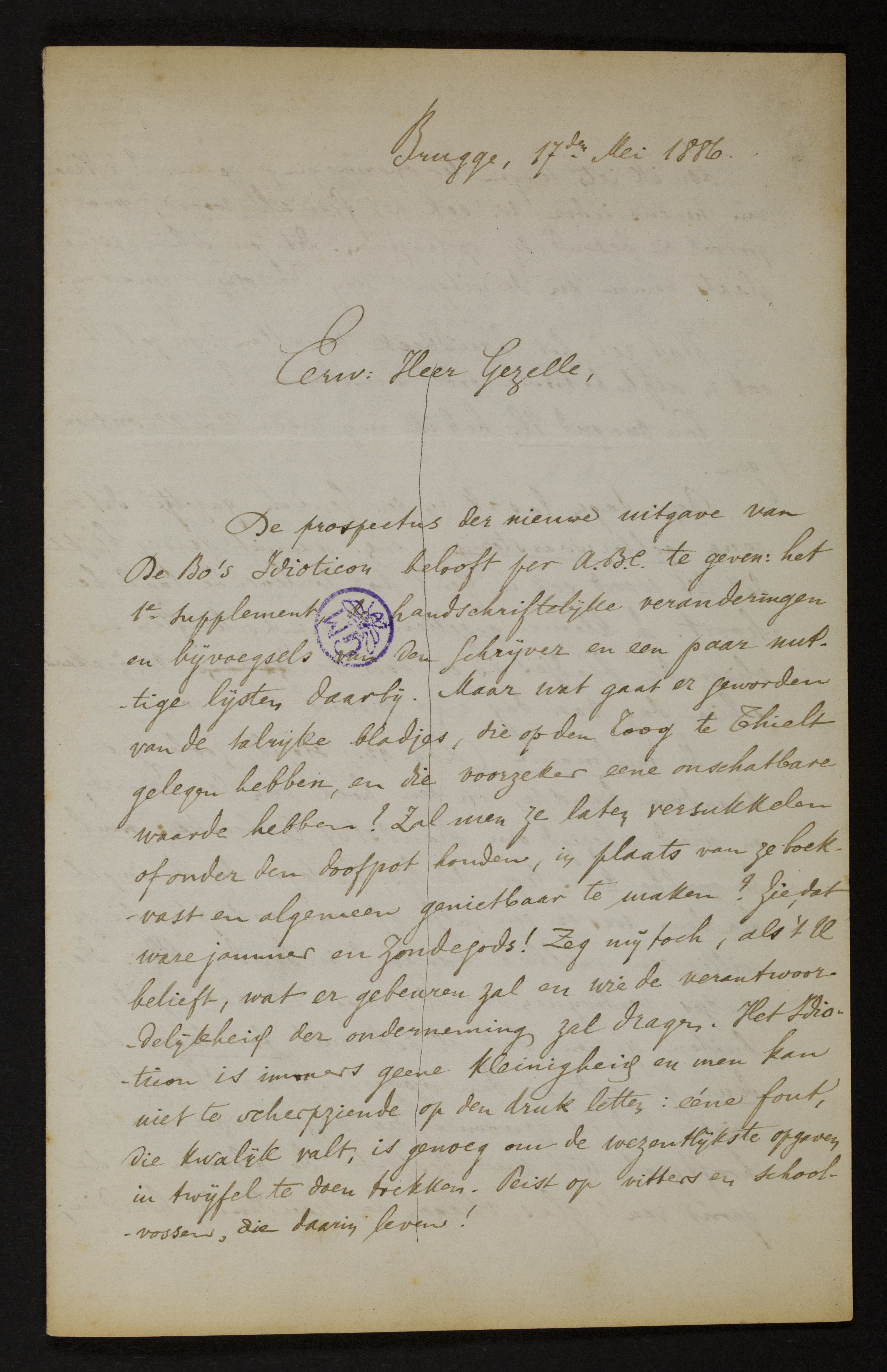 Karel Deflou aan [Guido Gezelle]