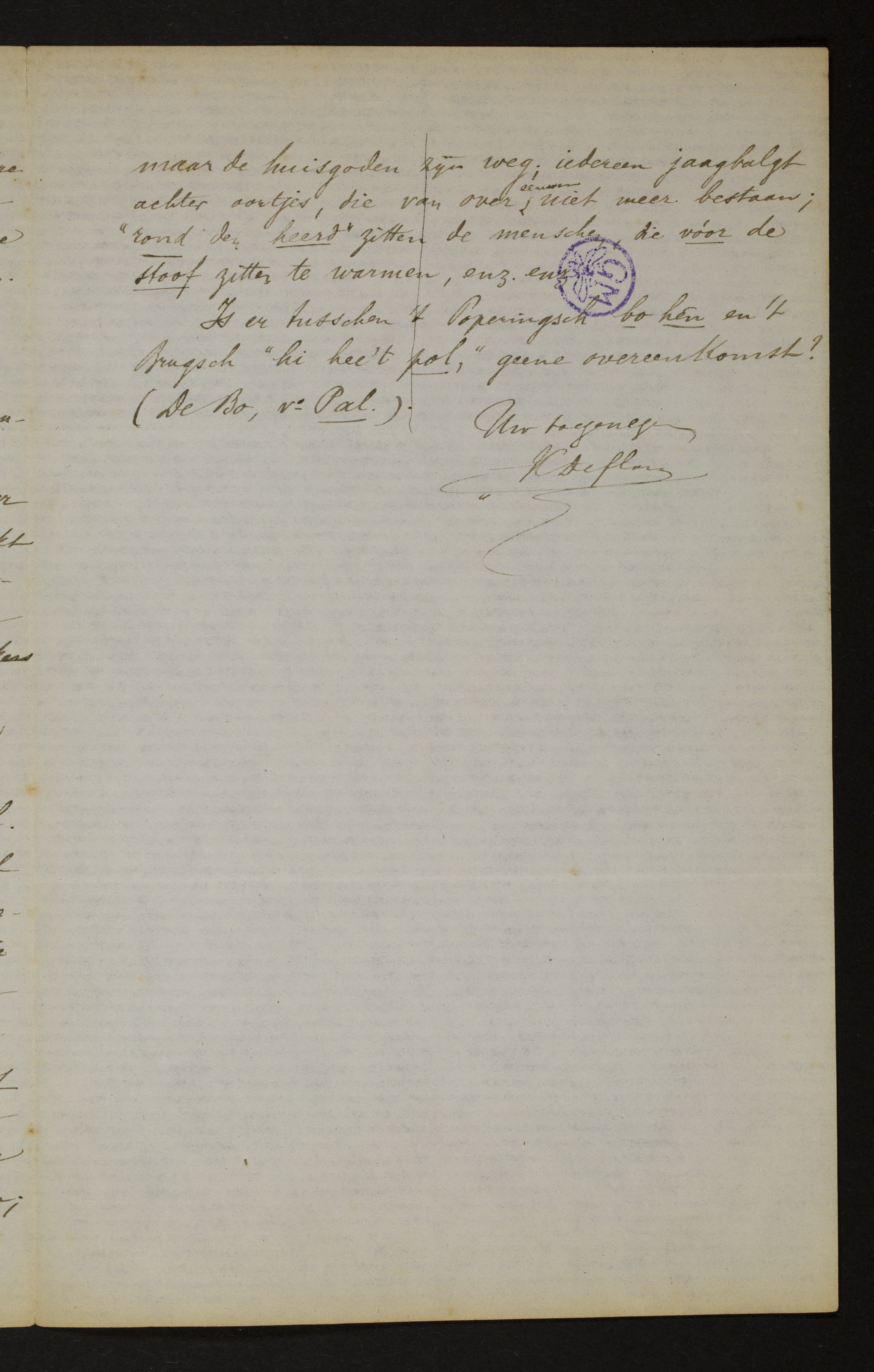 Karel Deflou aan [Guido Gezelle]