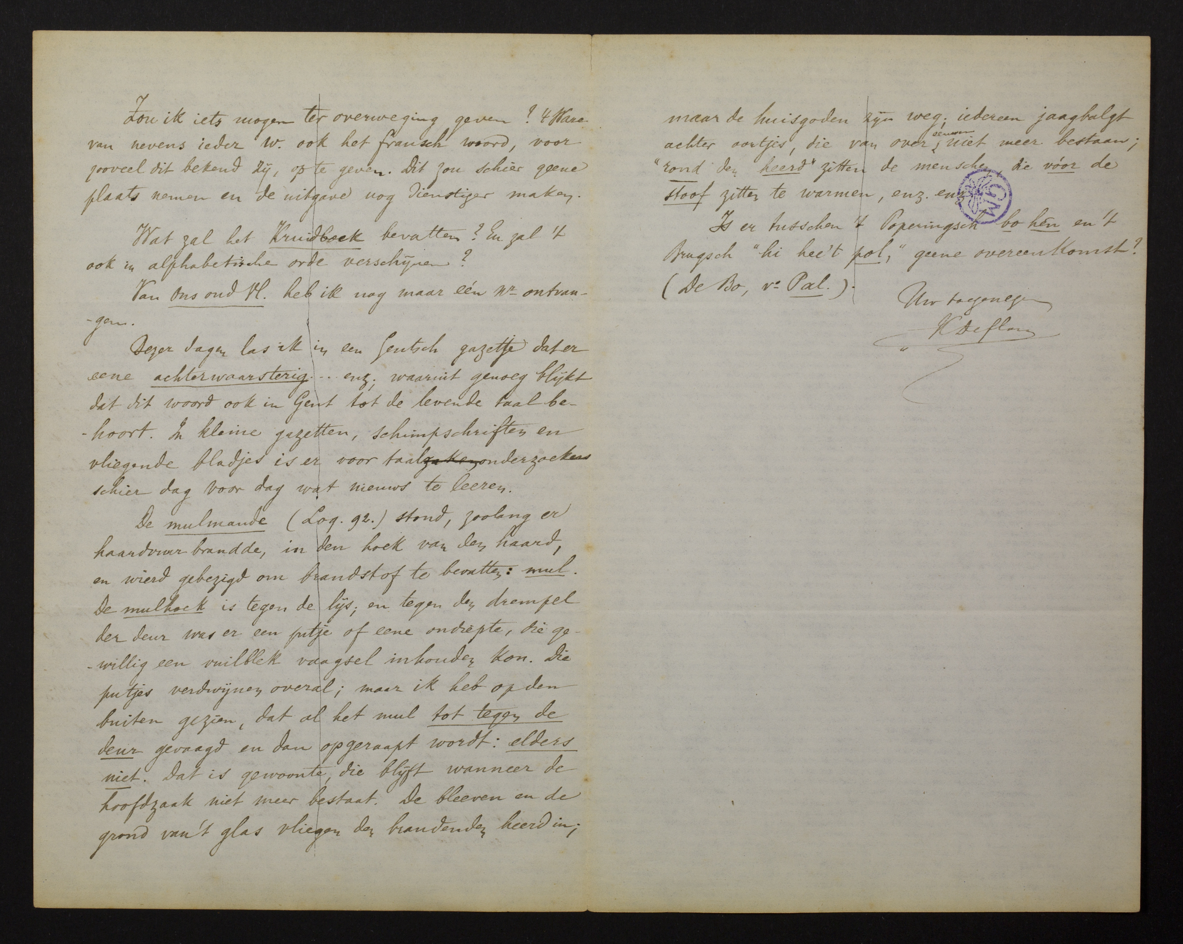 Karel Deflou aan [Guido Gezelle]