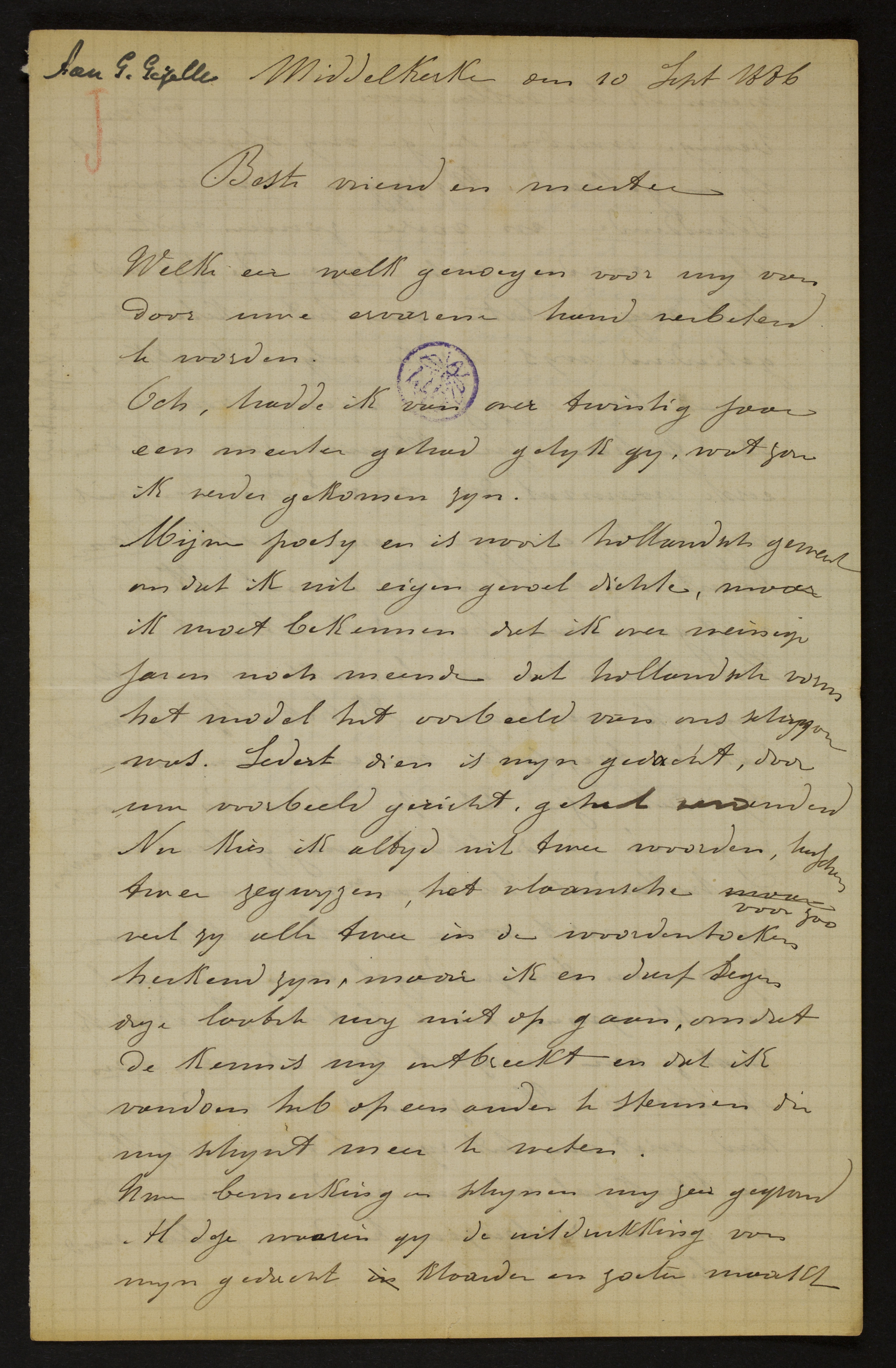 Alfons J. M. Janssens aan [Guido Gezelle]