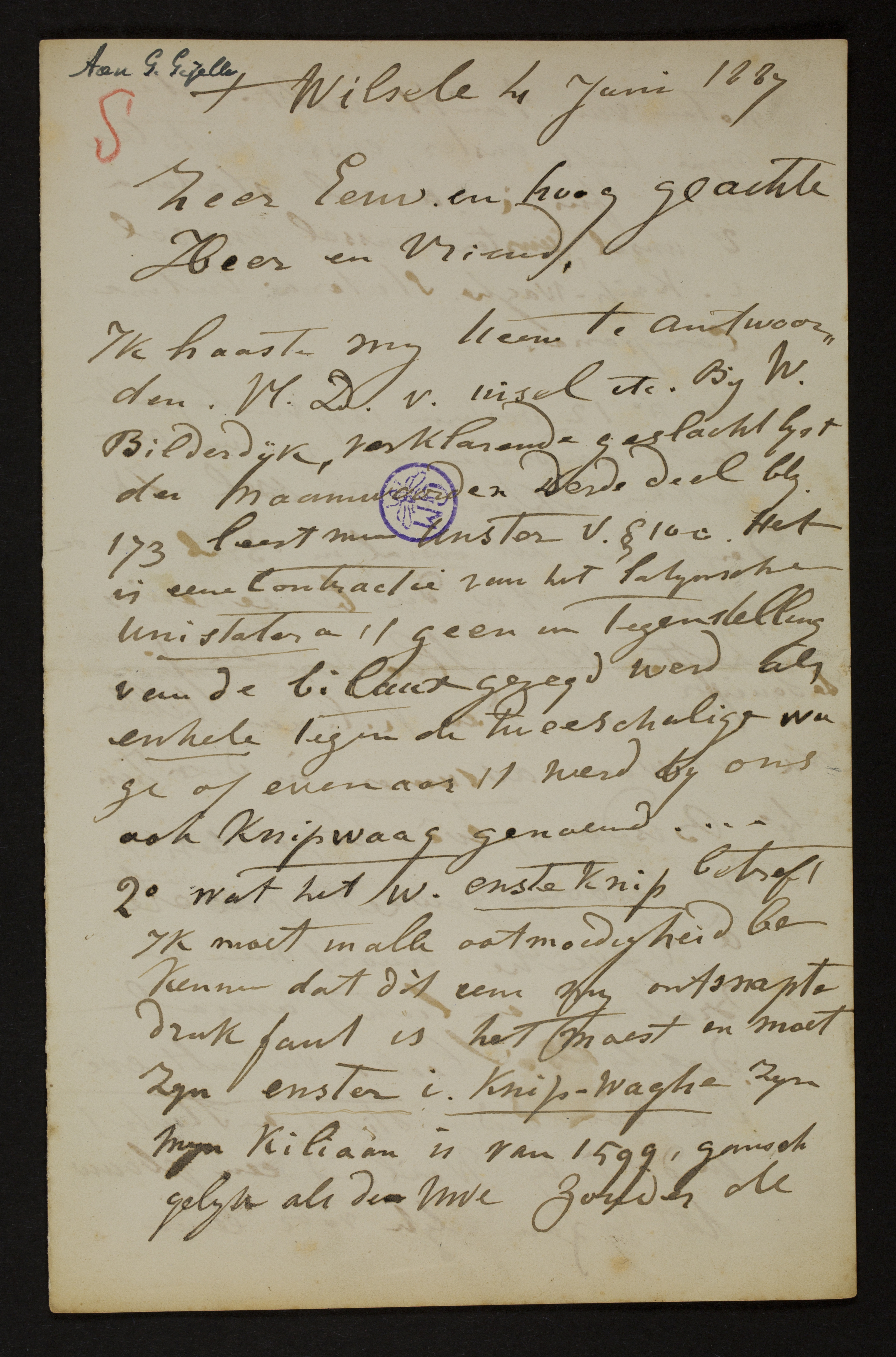 Lodewijk Willem Schuermans aan [Guido Gezelle]