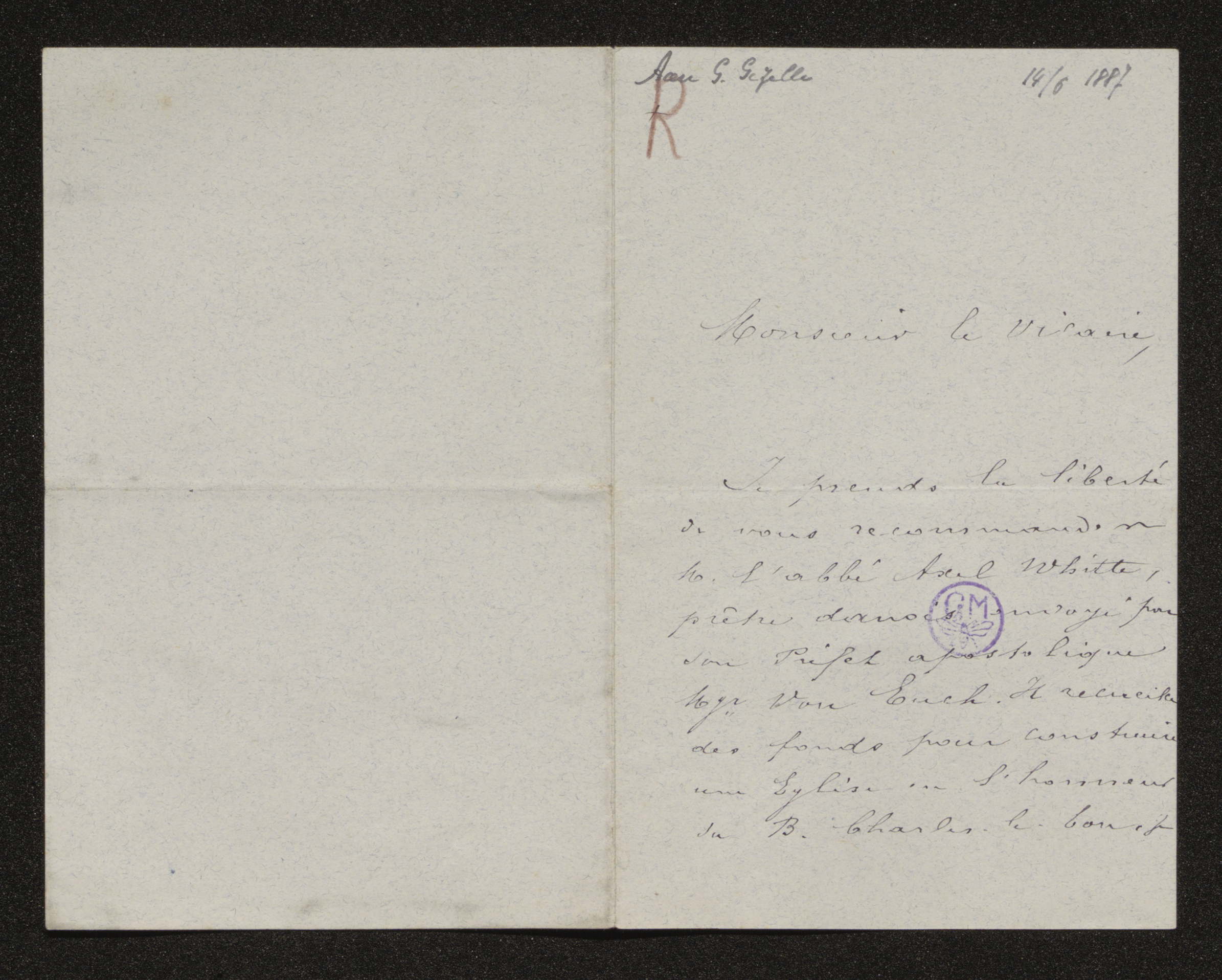 Mathilde Jeanne Marie de Robiano aan [Guido Gezelle]