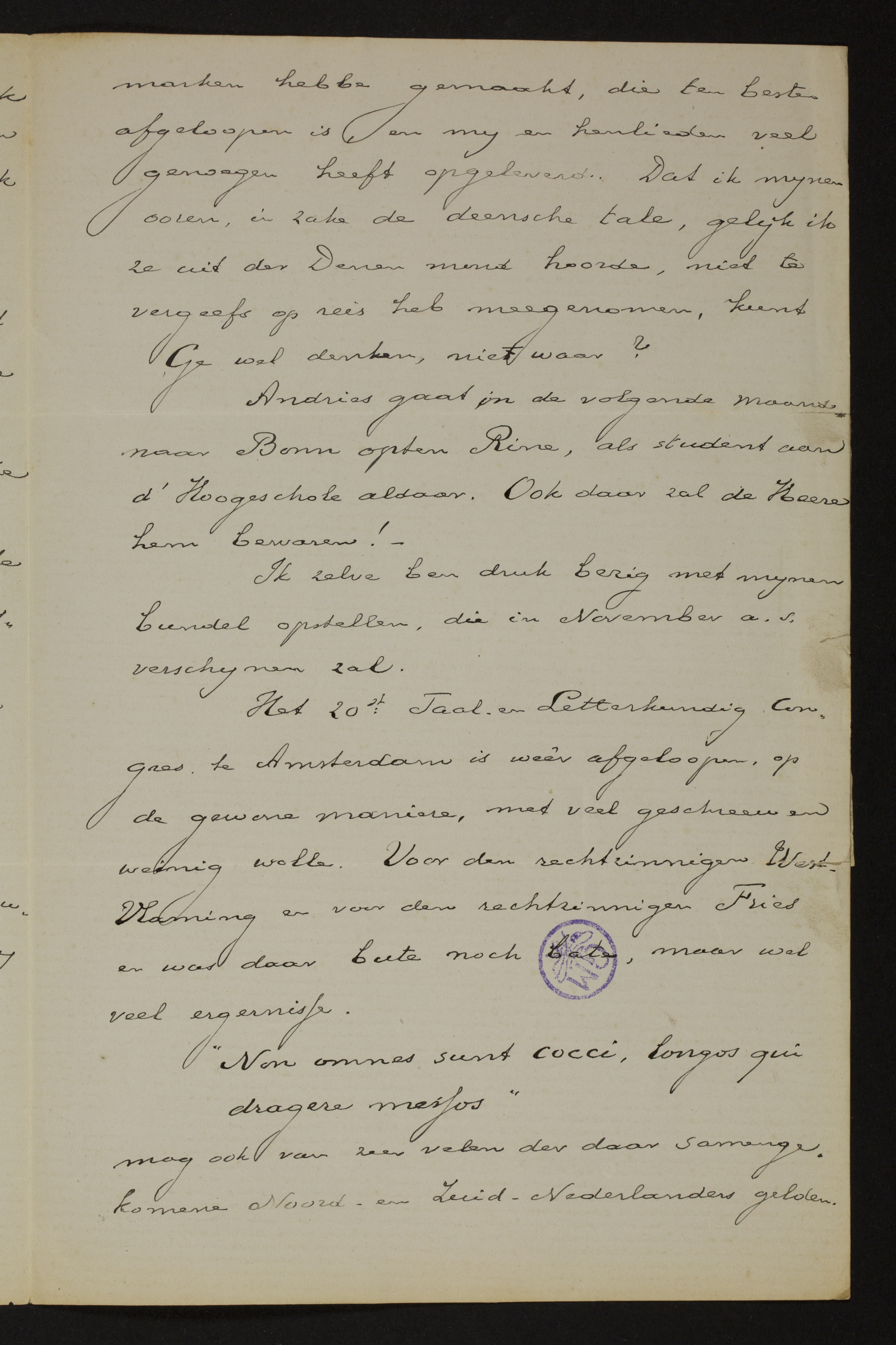 Johan Winkler aan [Guido Gezelle]