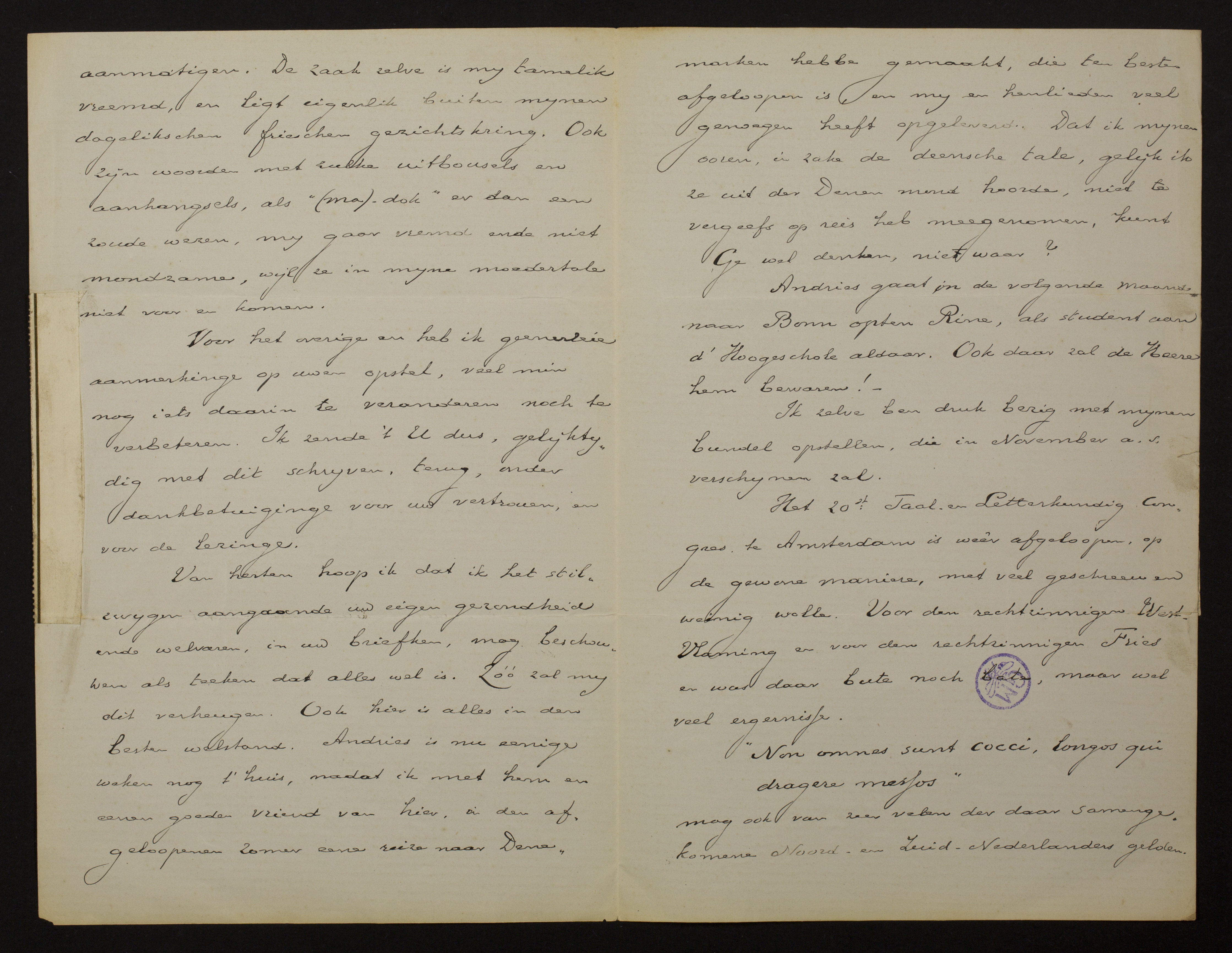 Johan Winkler aan [Guido Gezelle]