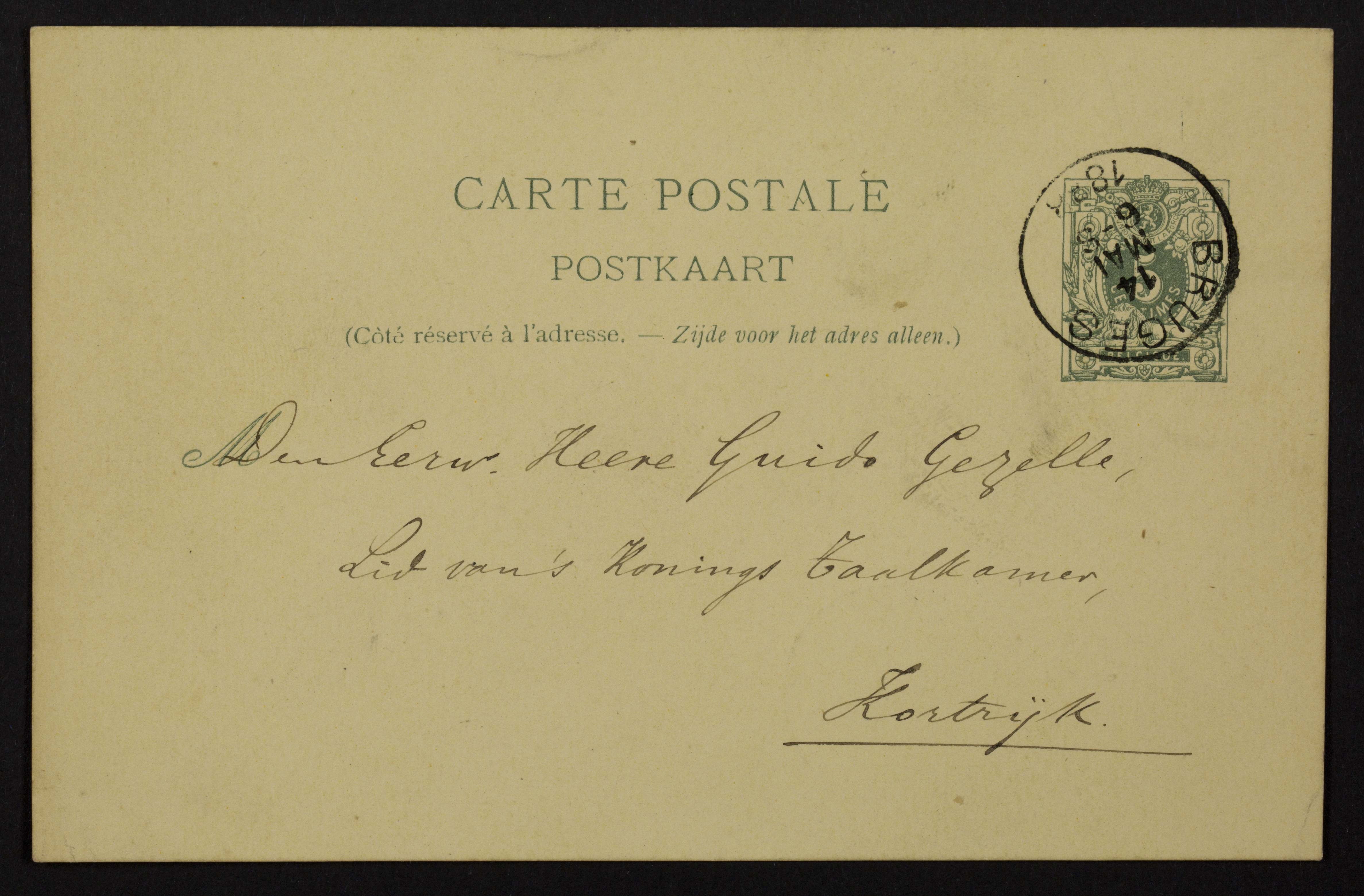 Karel Deflou aan Guido Gezelle