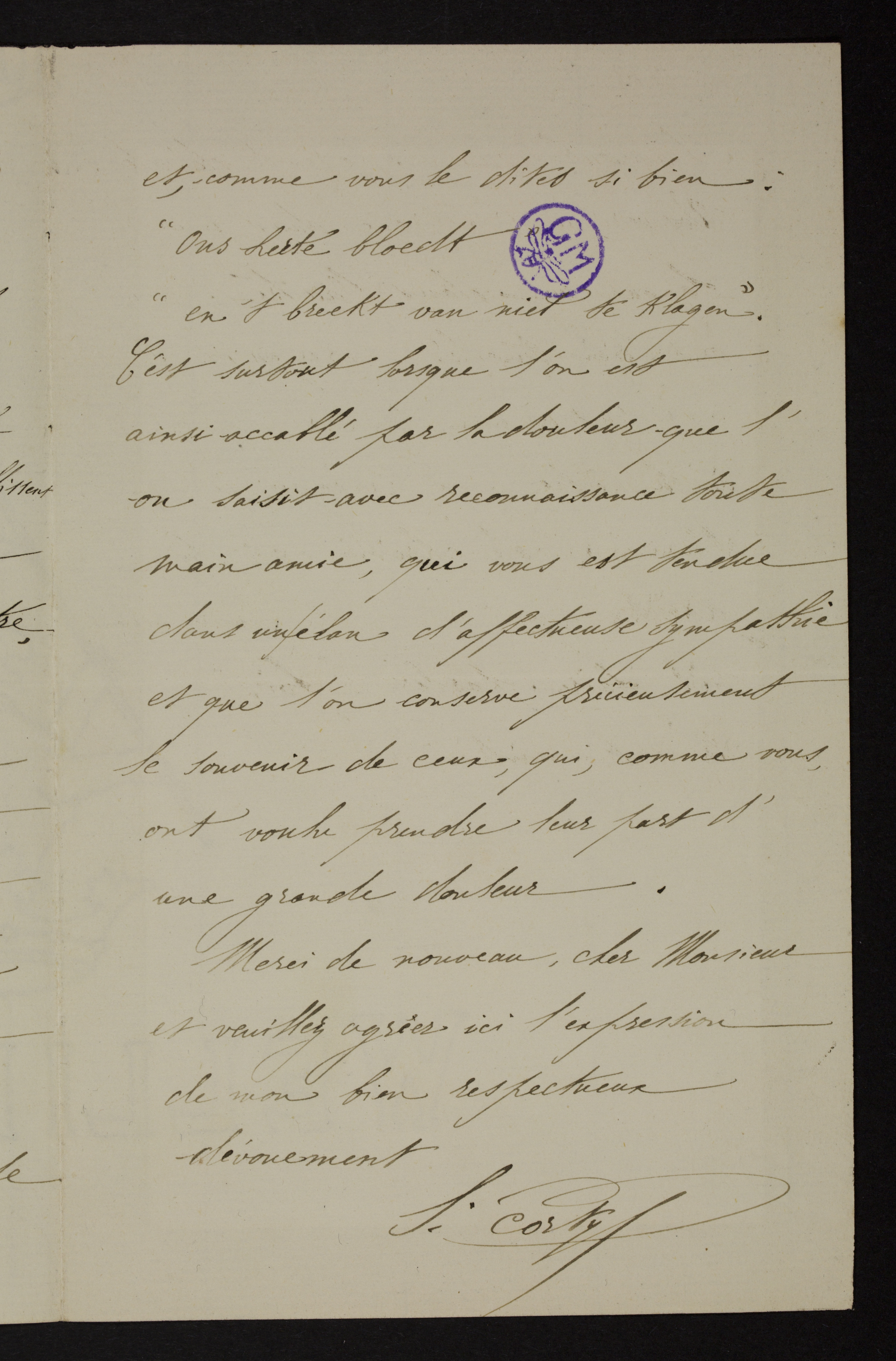 Eugeen Cortyl aan [Guido Gezelle]