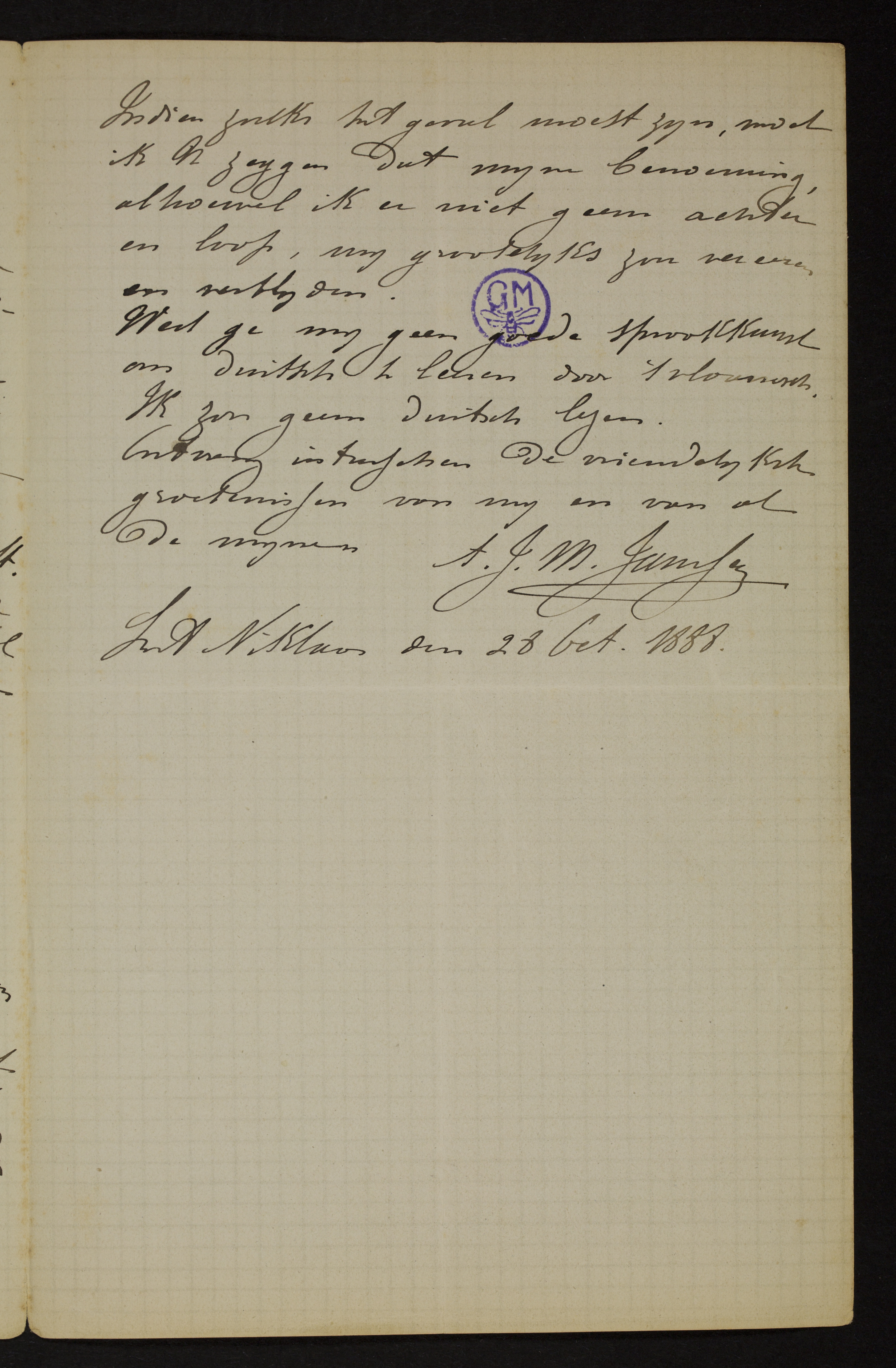 Alfons J. M. Janssens aan [Guido Gezelle]