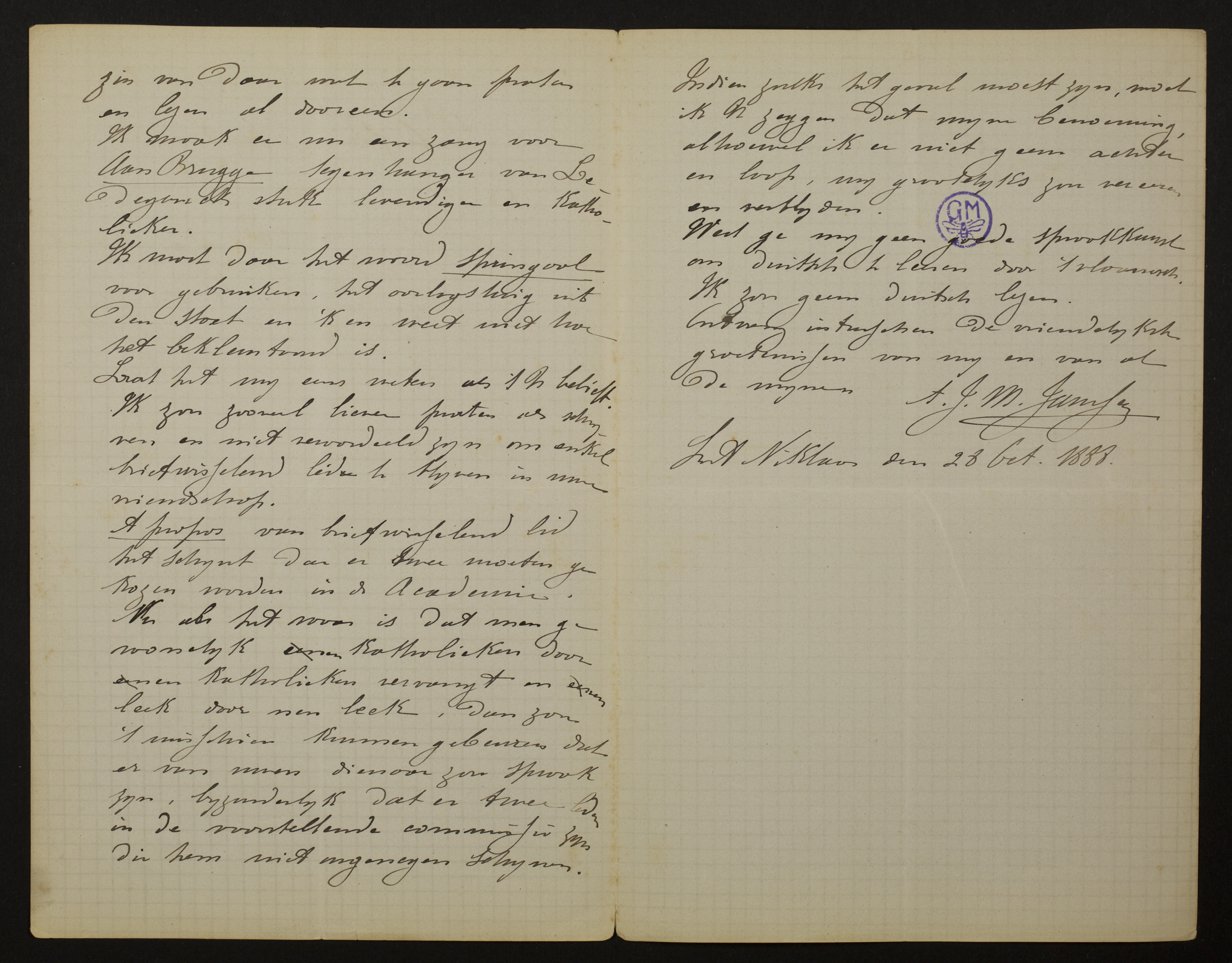 Alfons J. M. Janssens aan [Guido Gezelle]