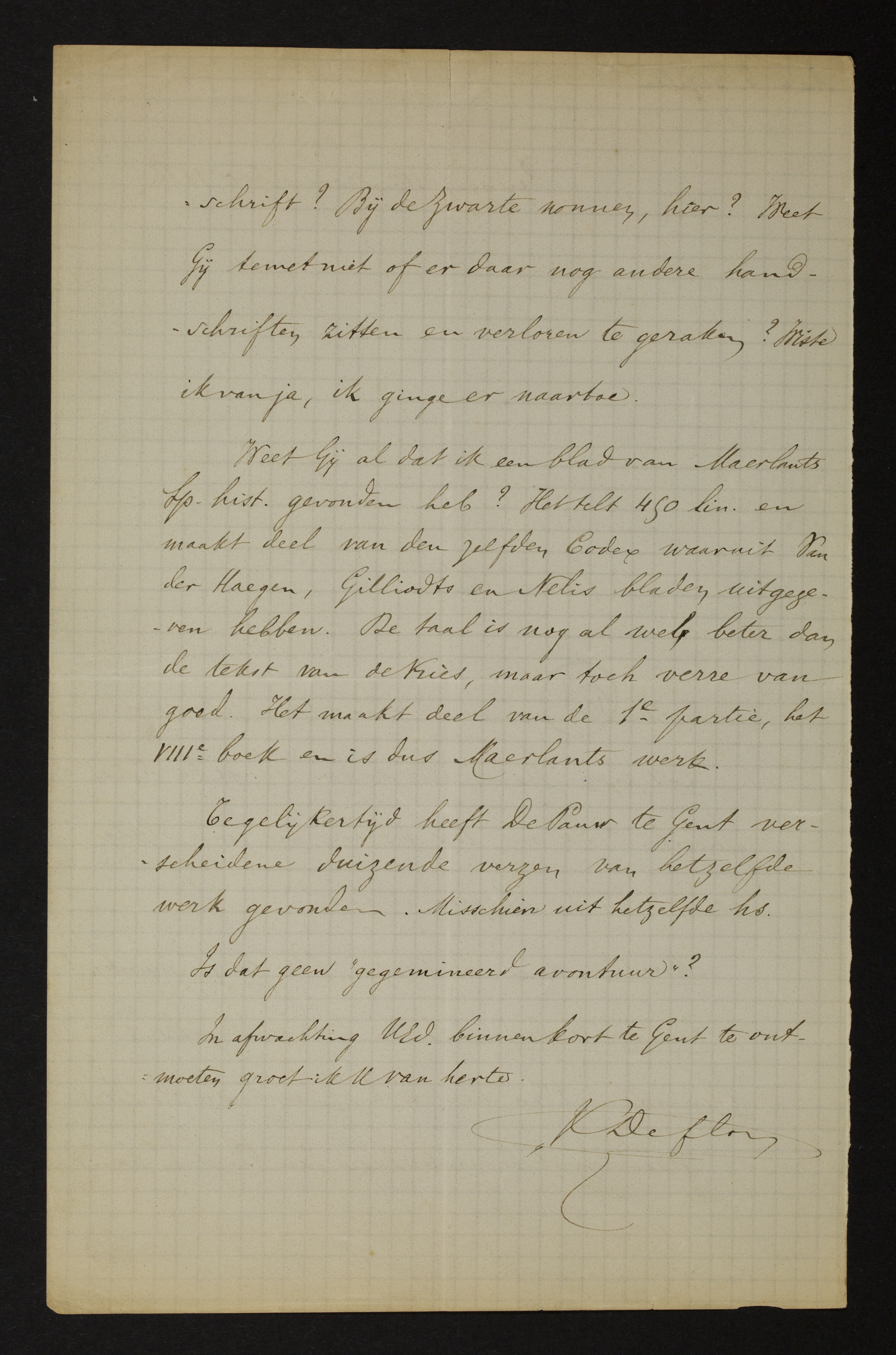 Karel Deflou aan [Guido Gezelle]