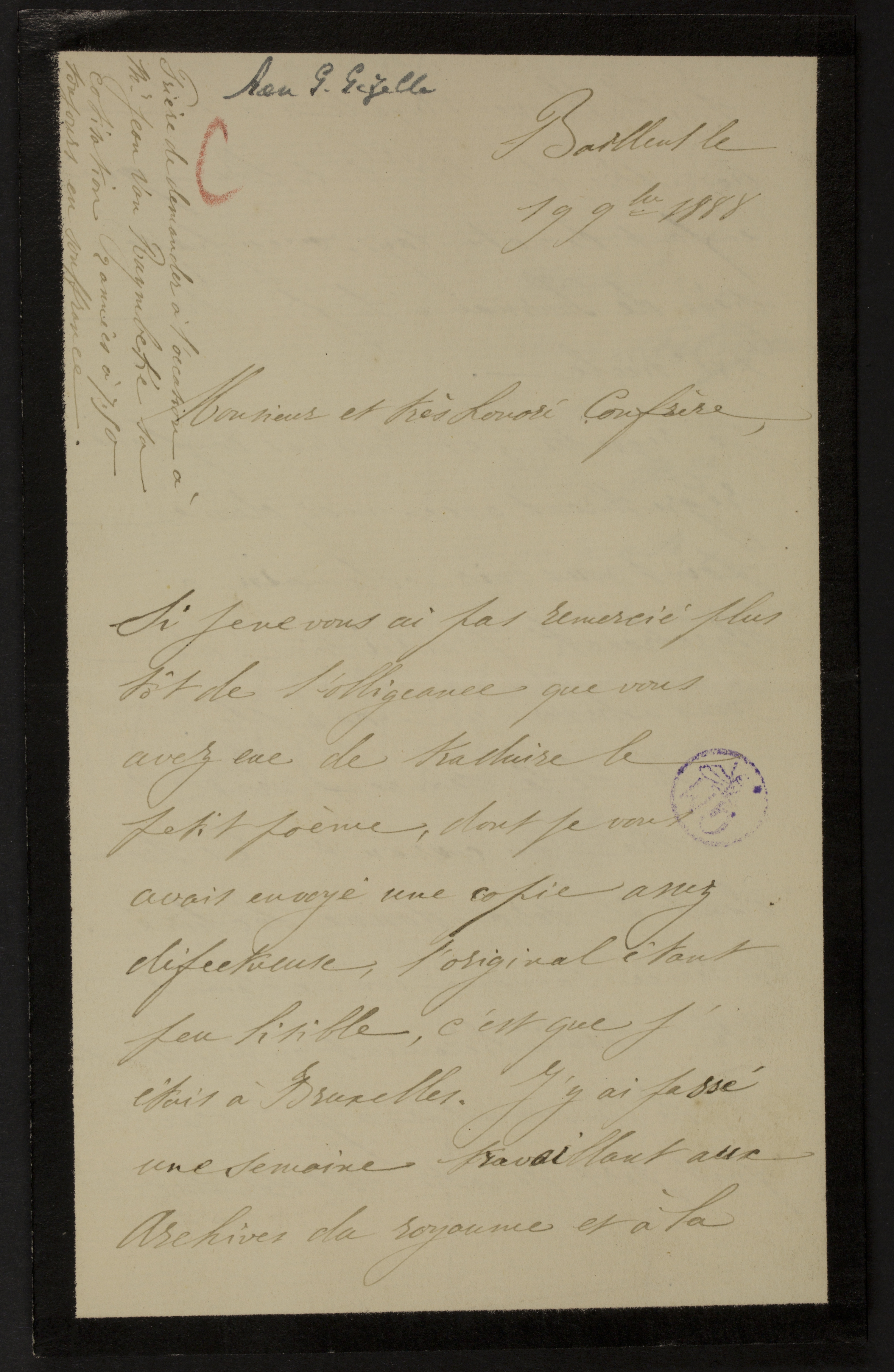 Eugeen Cortyl aan [Guido Gezelle]