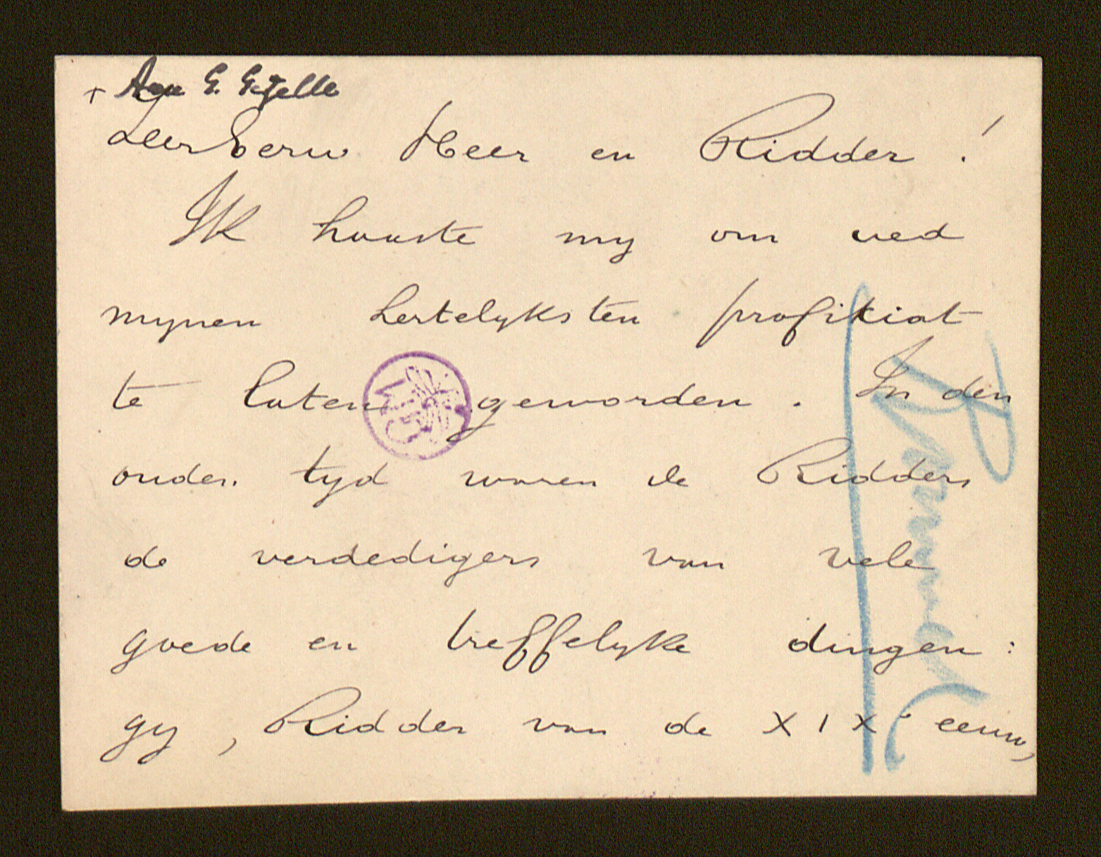 Hendrik Rommel aan [Guido Gezelle]