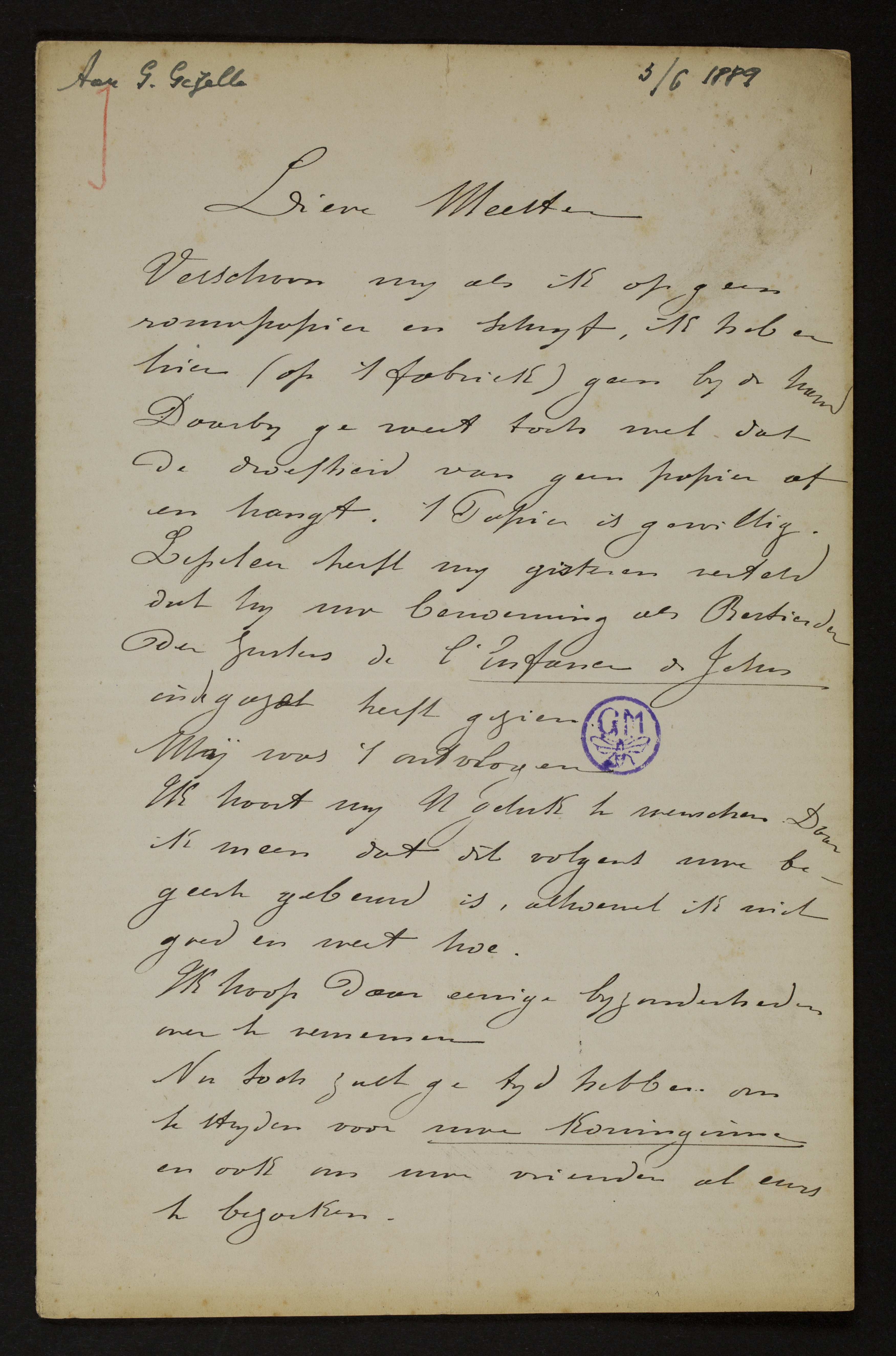 Alfons J. M. Janssens aan [Guido Gezelle]