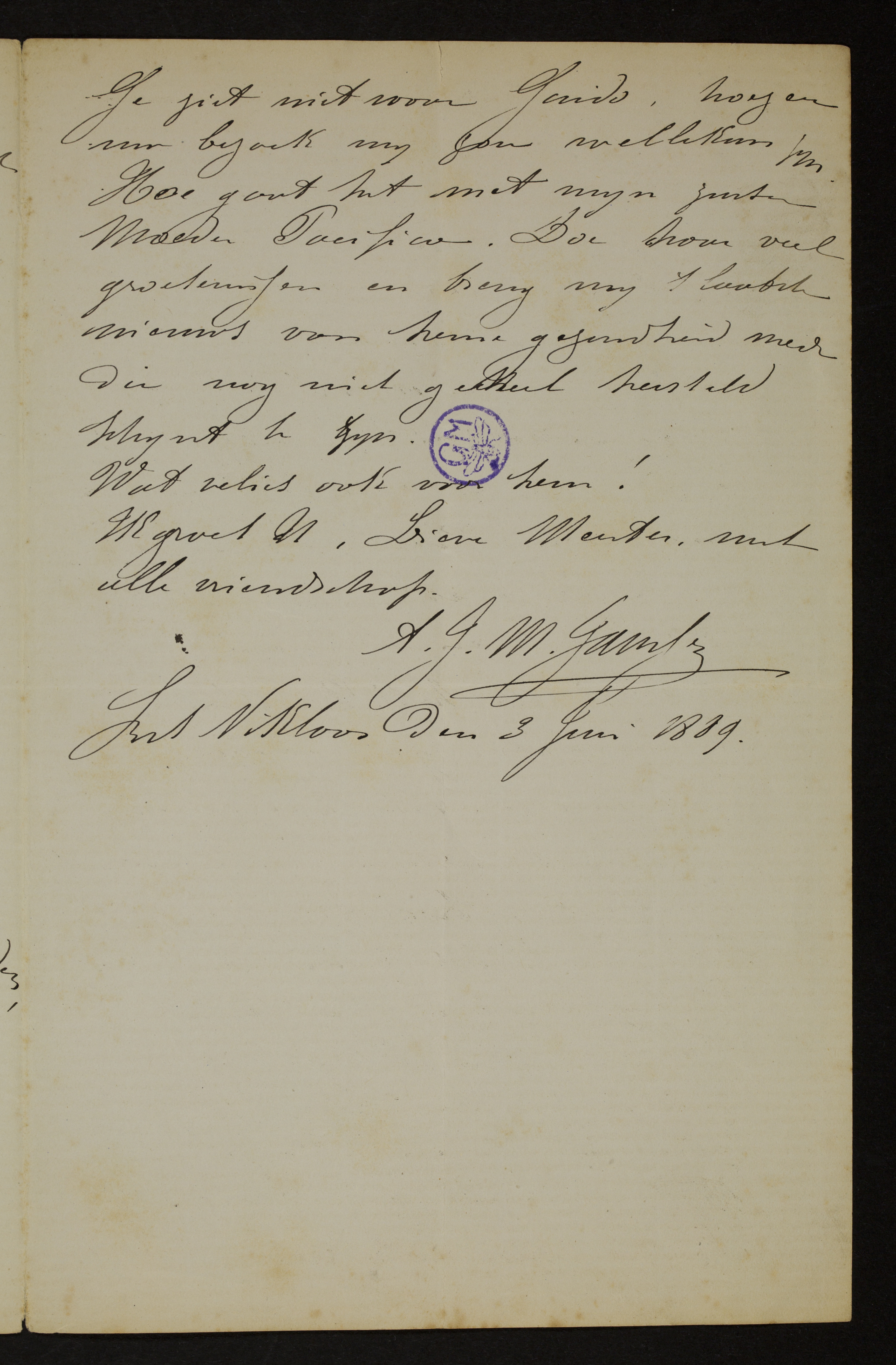 Alfons J. M. Janssens aan [Guido Gezelle]