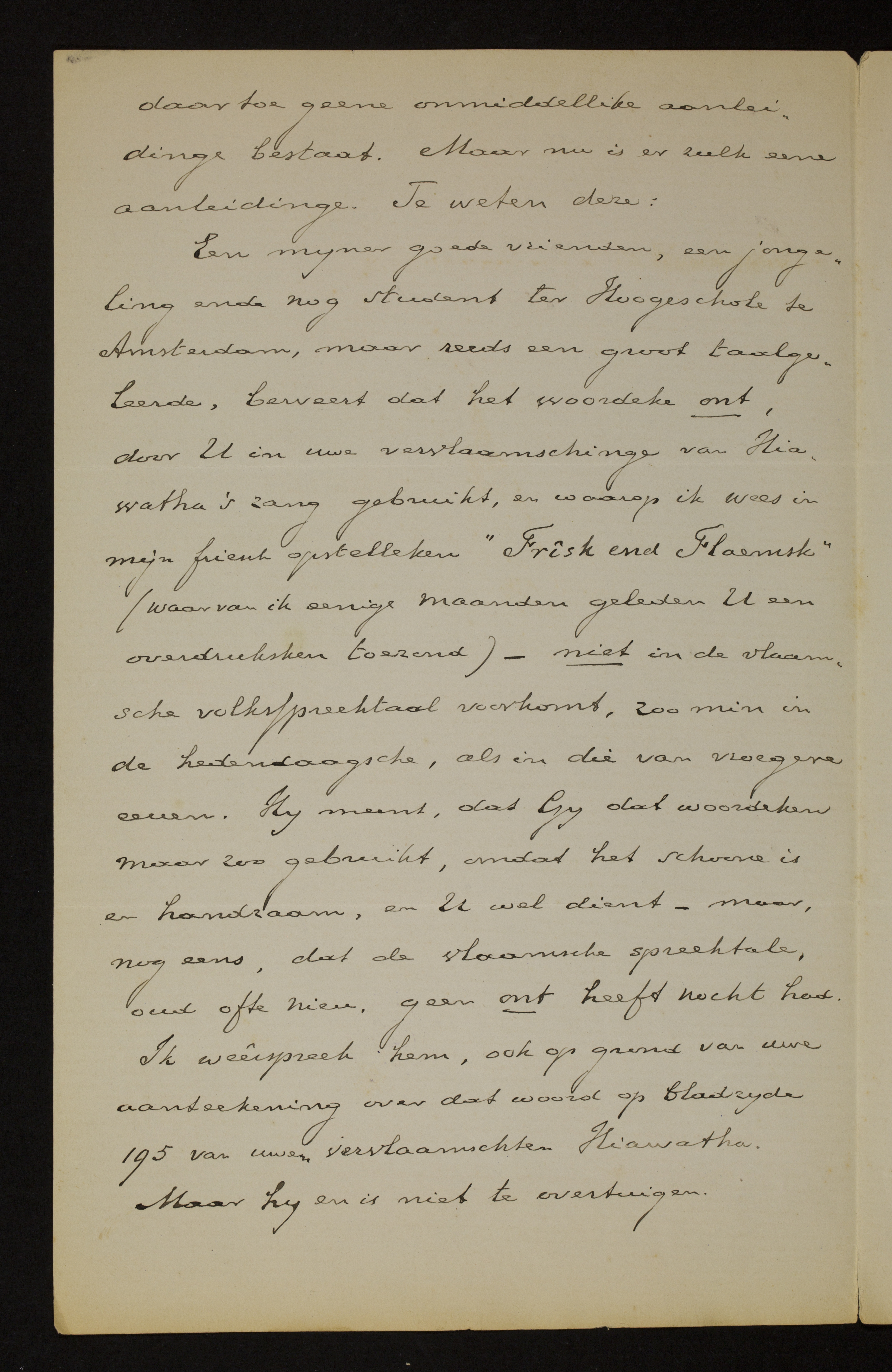 Johan Winkler aan [Guido Gezelle]