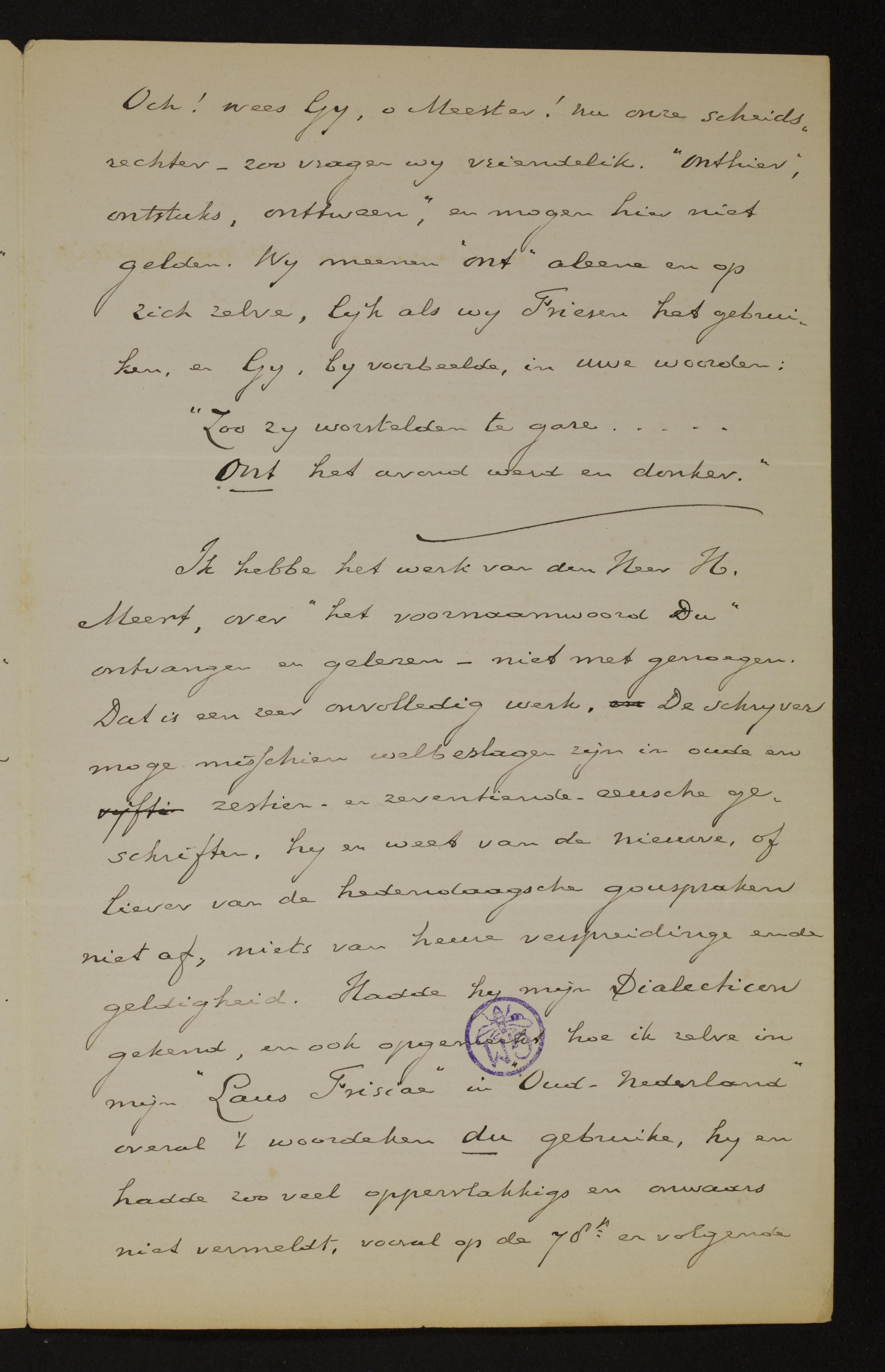 Johan Winkler aan [Guido Gezelle]