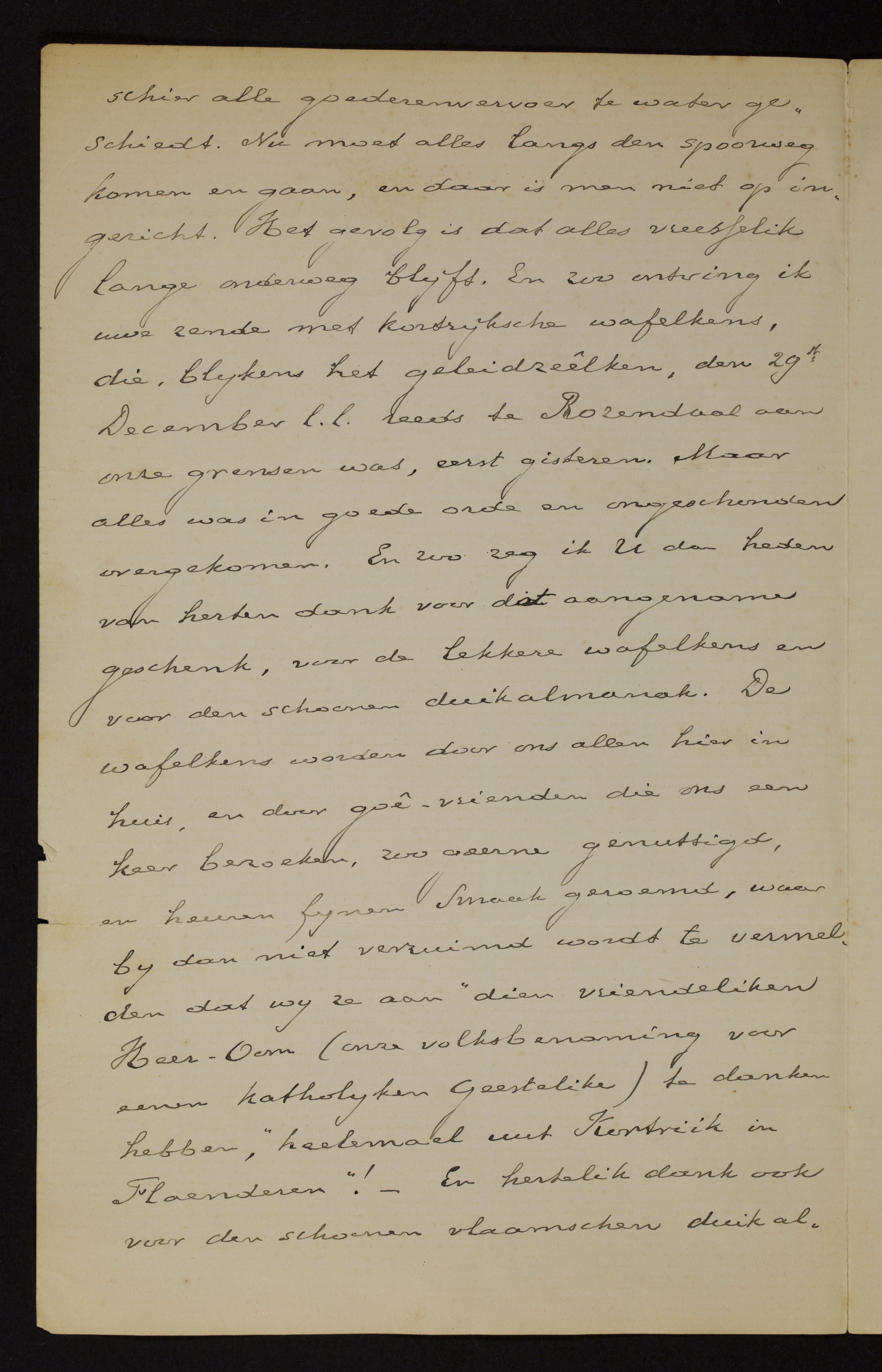 Johan Winkler aan [Guido Gezelle]