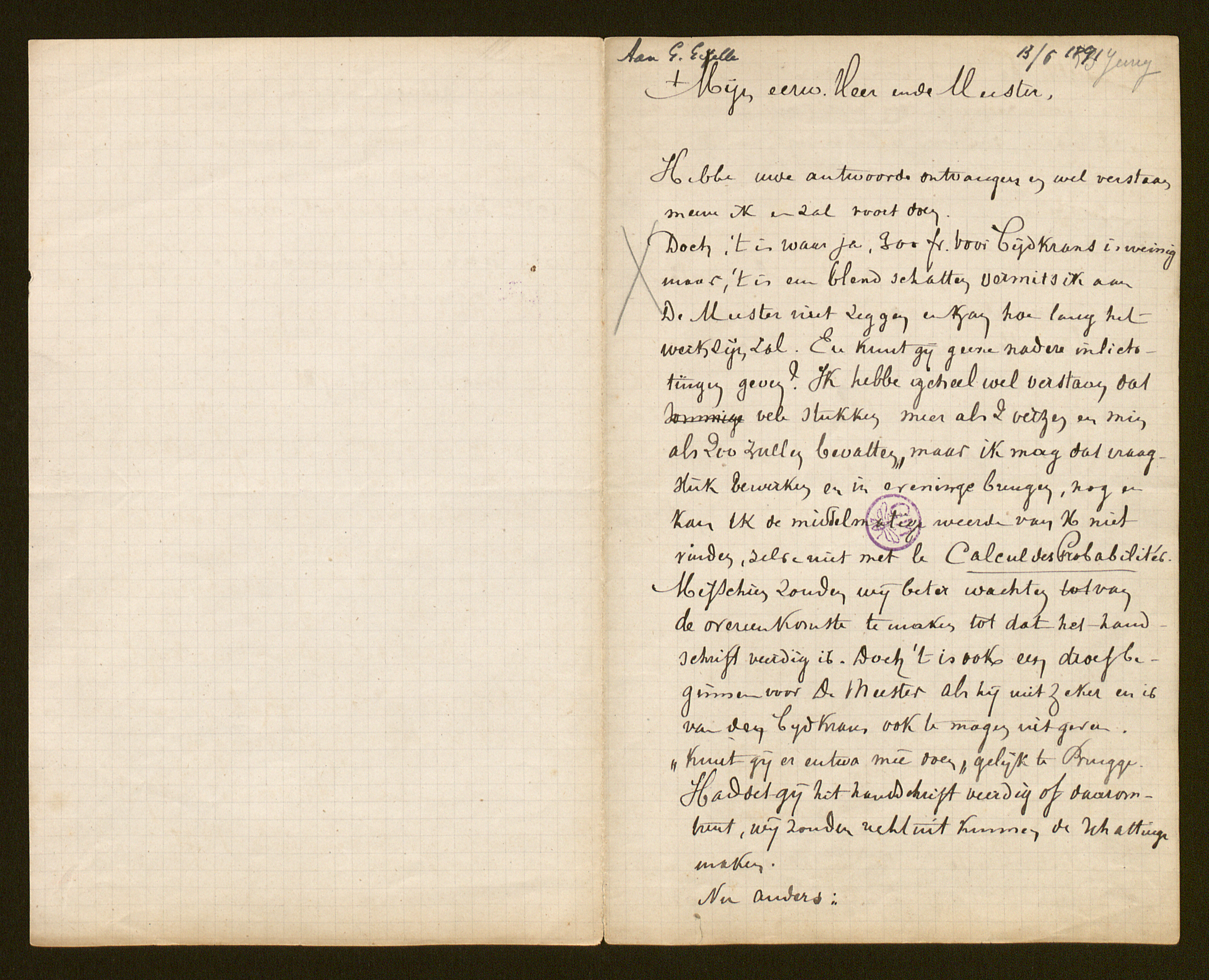 Edward Van Robays aan [Guido Gezelle]