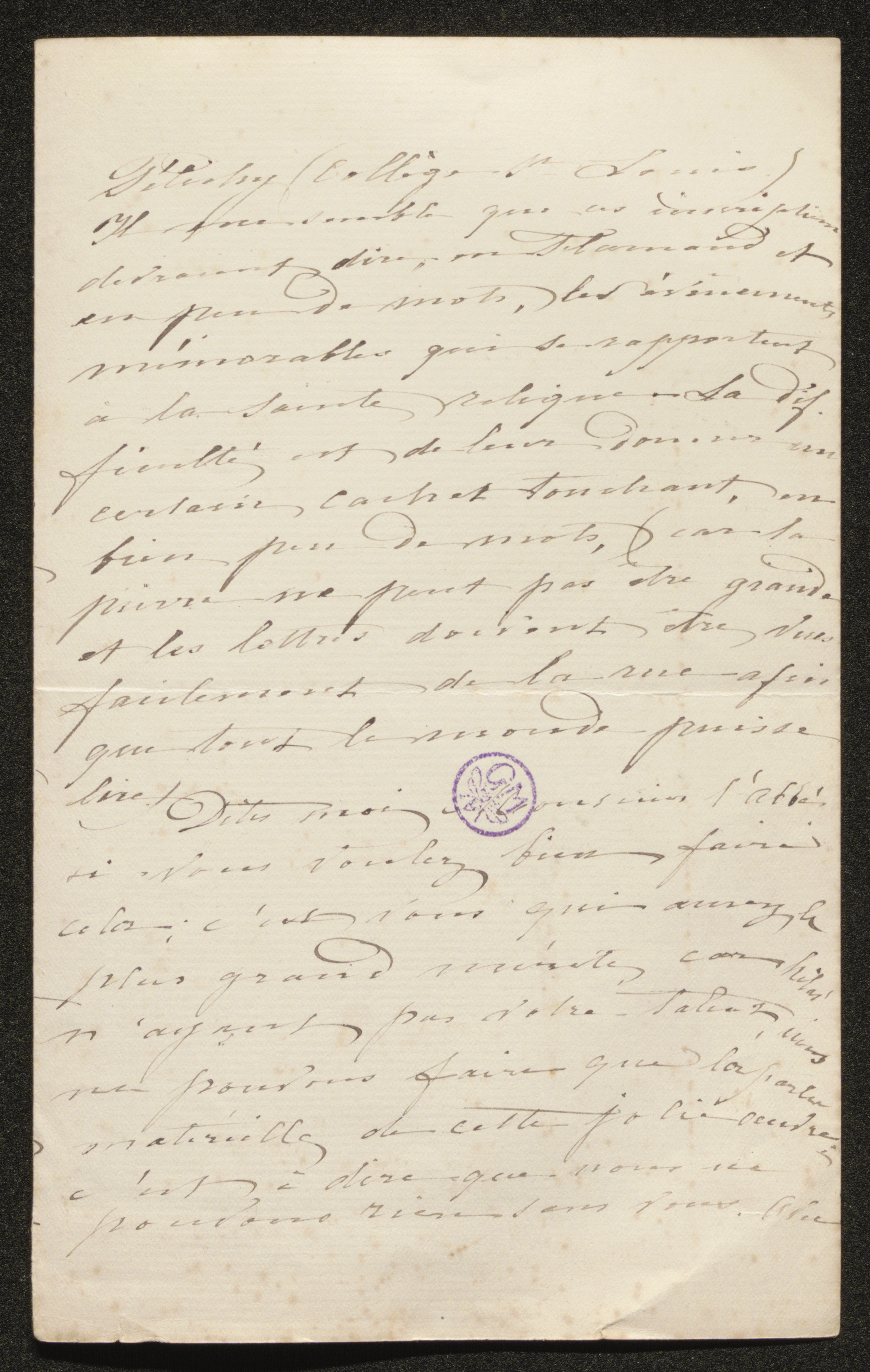 Savina Louise Joséphine de Gourcy Serainchamps aan [Guido Gezelle]