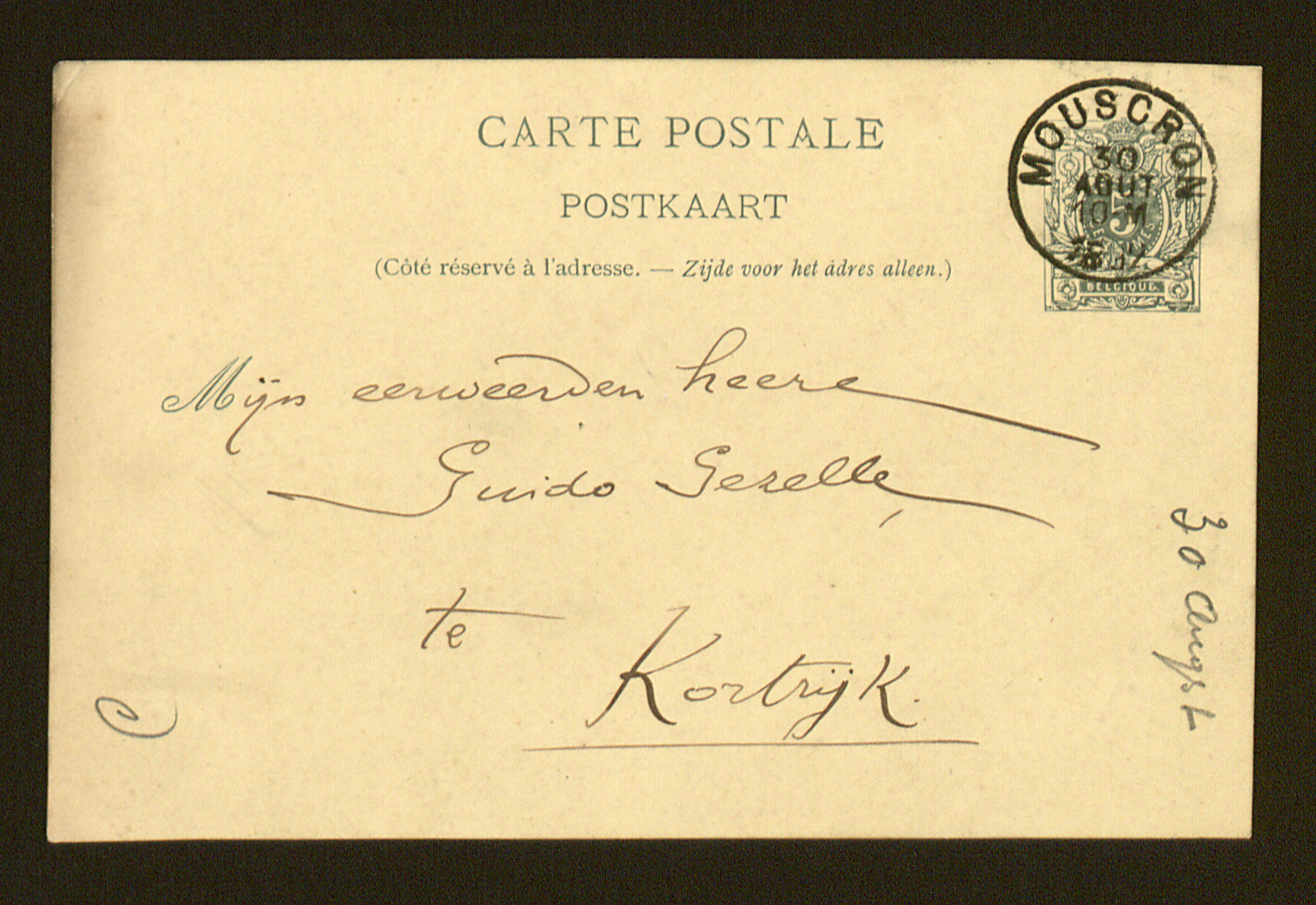 Jan Craeynest aan Guido Gezelle