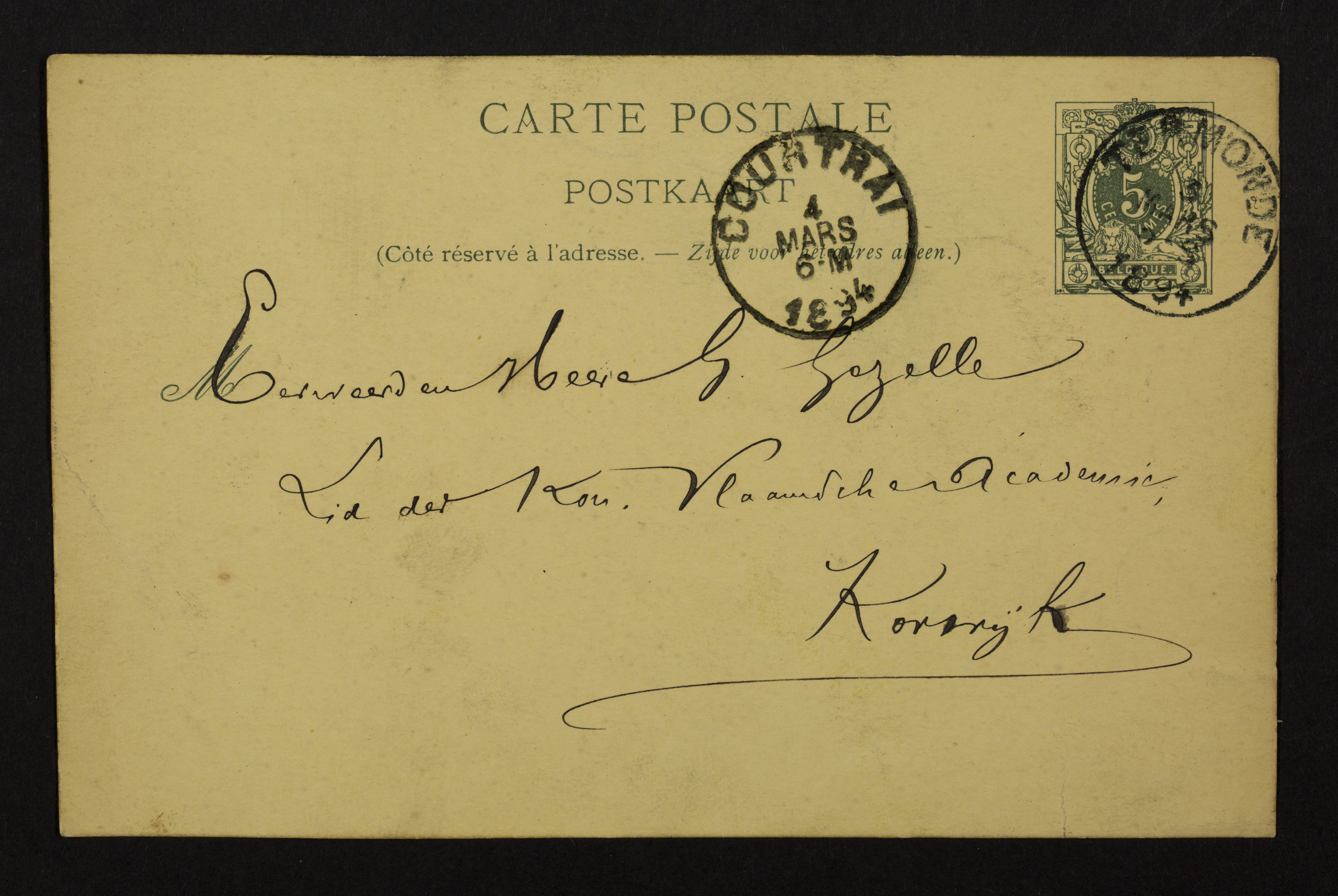 Jan Broeckaert aan Guido Gezelle