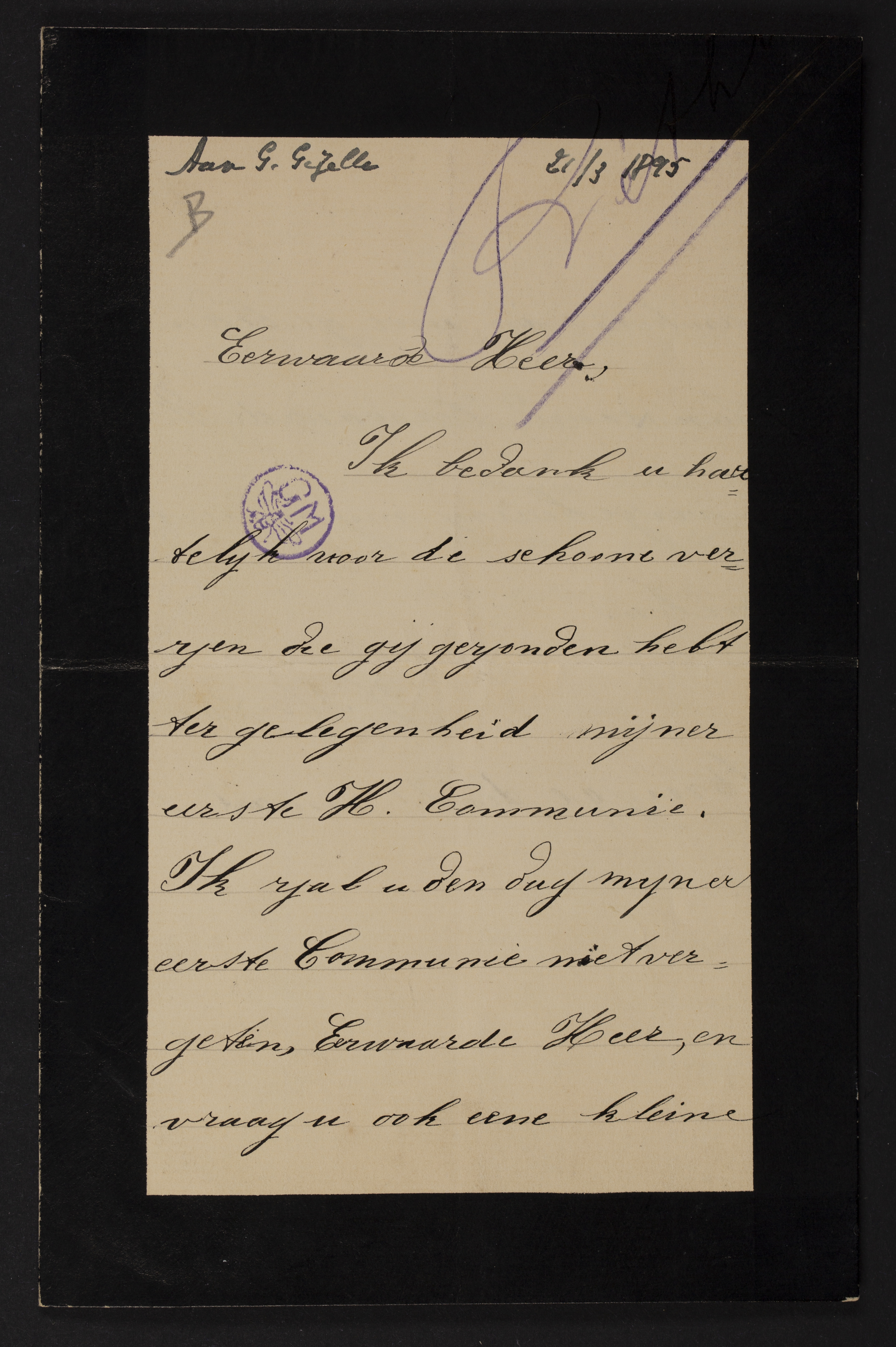 Jeanne Marie Emilie Colette Ghislaine (de) Béthune aan [Guido Gezelle]