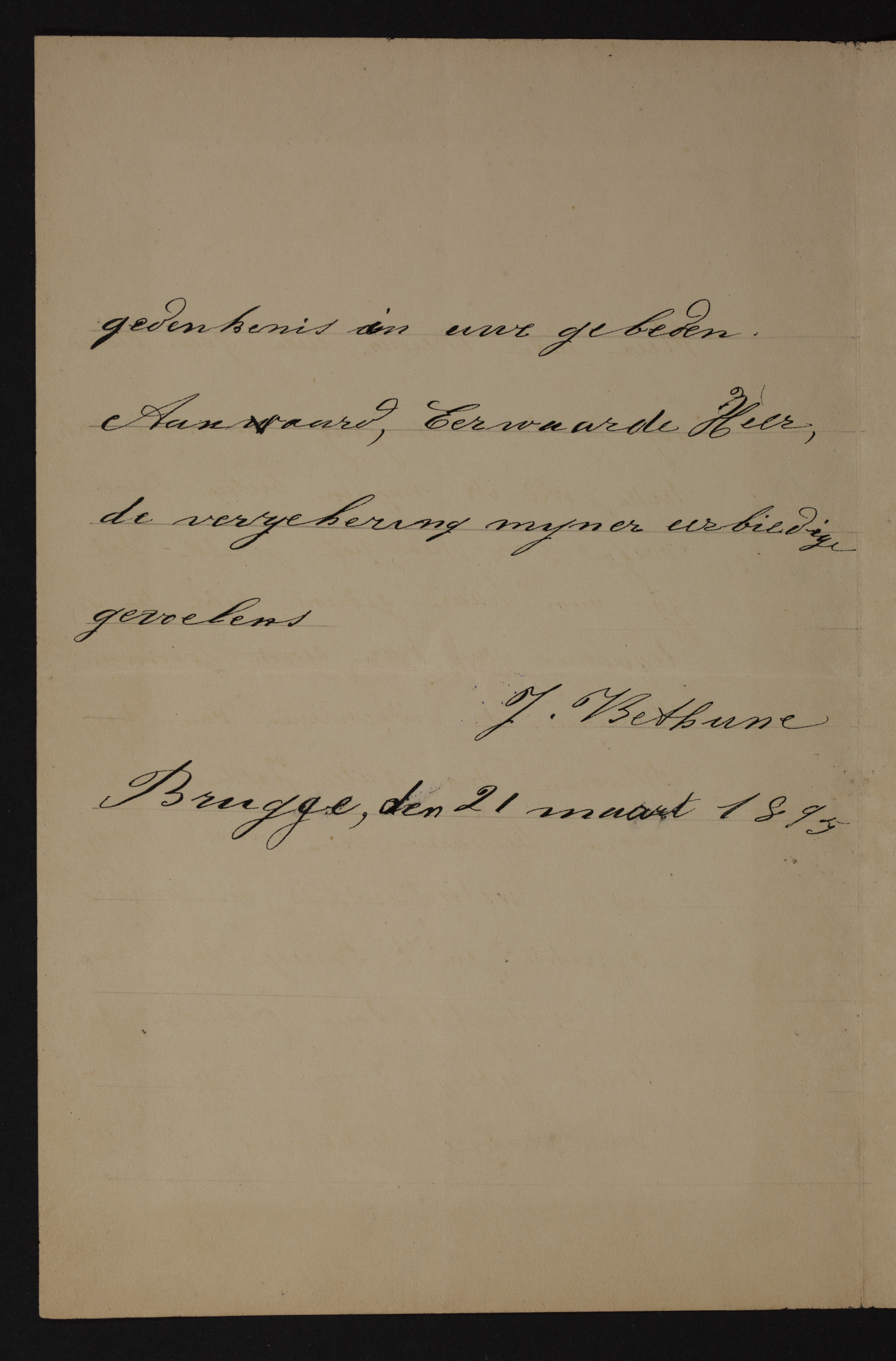 Jeanne Marie Emilie Colette Ghislaine (de) Béthune aan [Guido Gezelle]