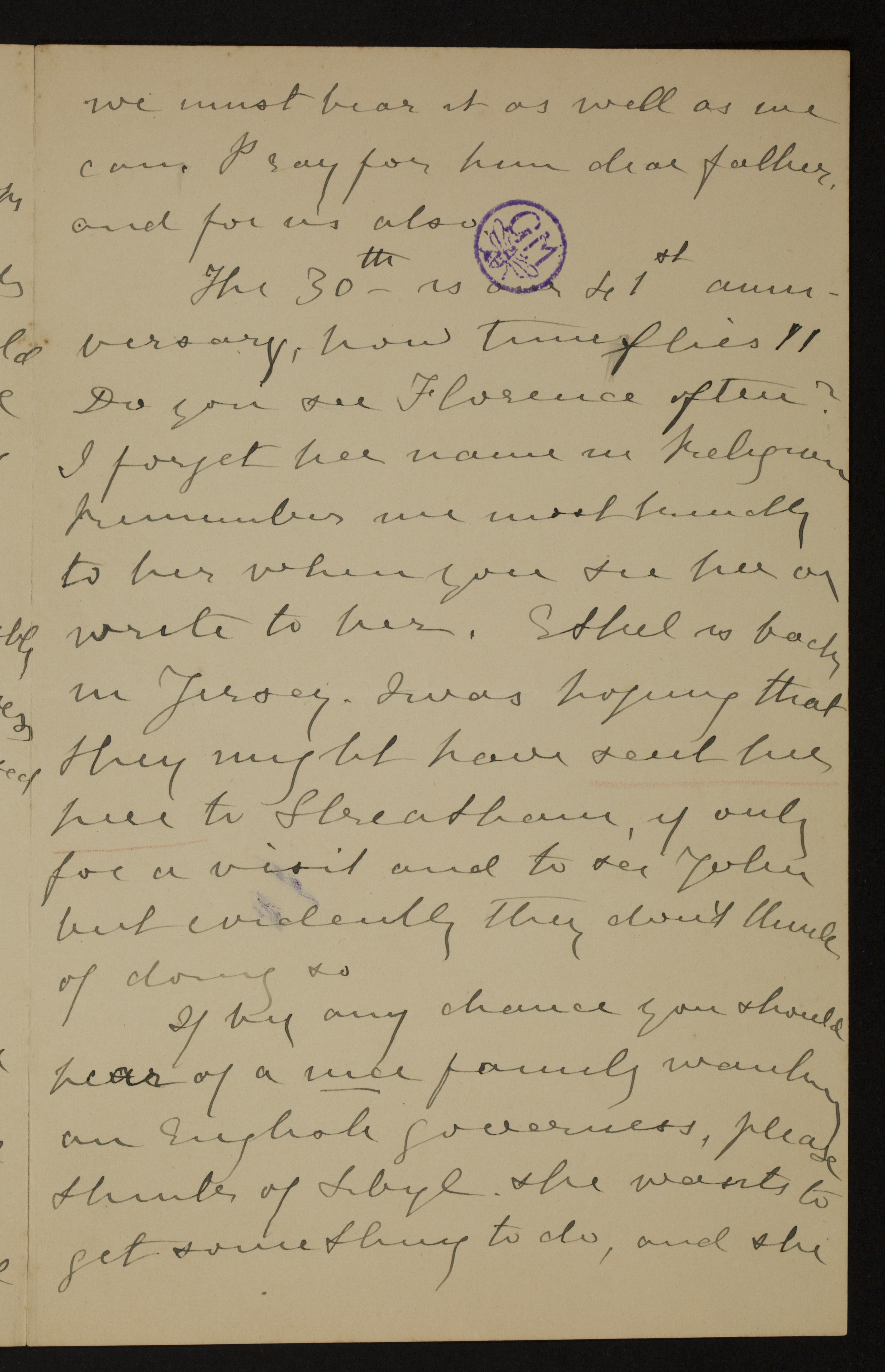 [Helena Amelia Walton (= mevrouw Helena Weale)] aan [Guido Gezelle]