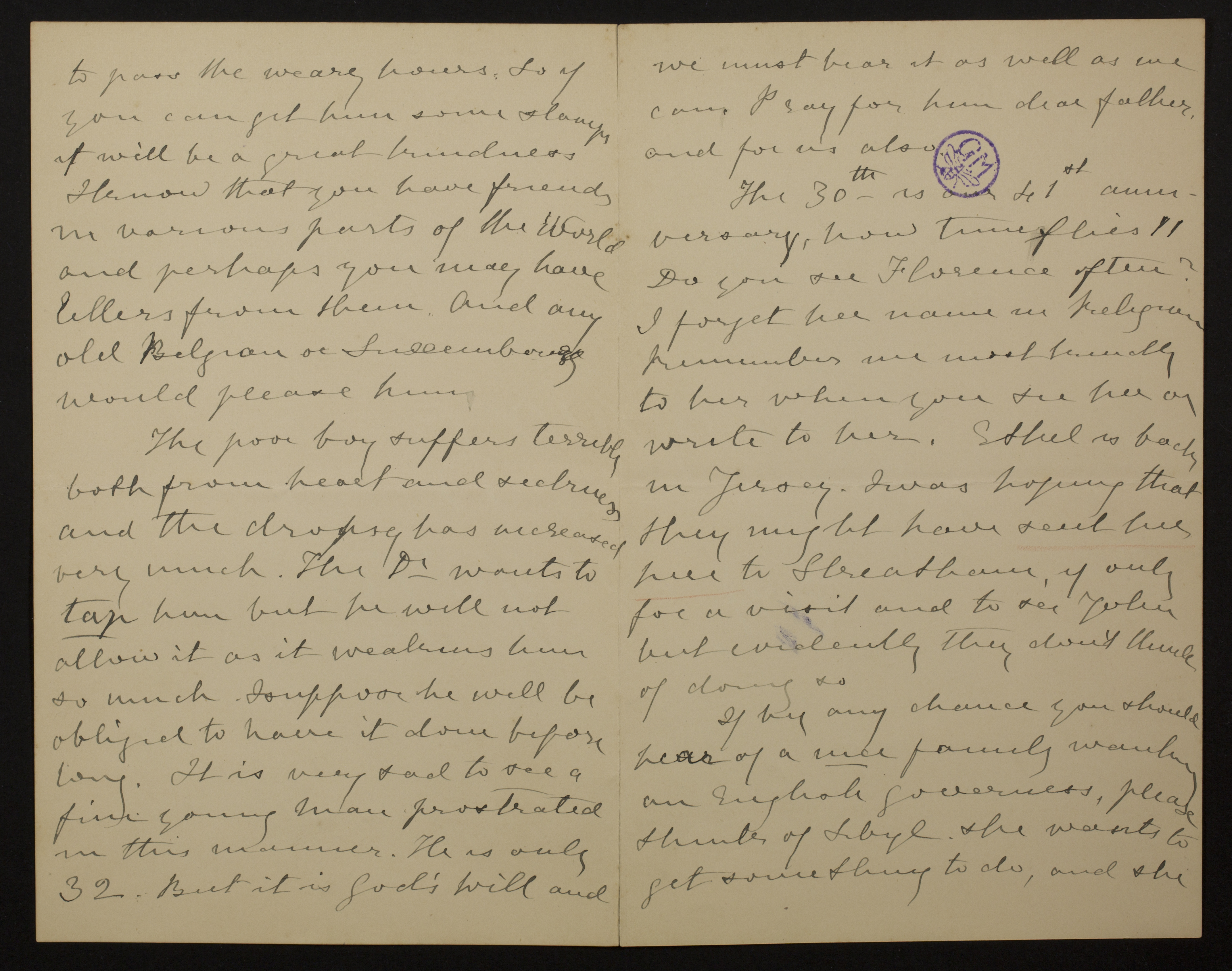 [Helena Amelia Walton (= mevrouw Helena Weale)] aan [Guido Gezelle]