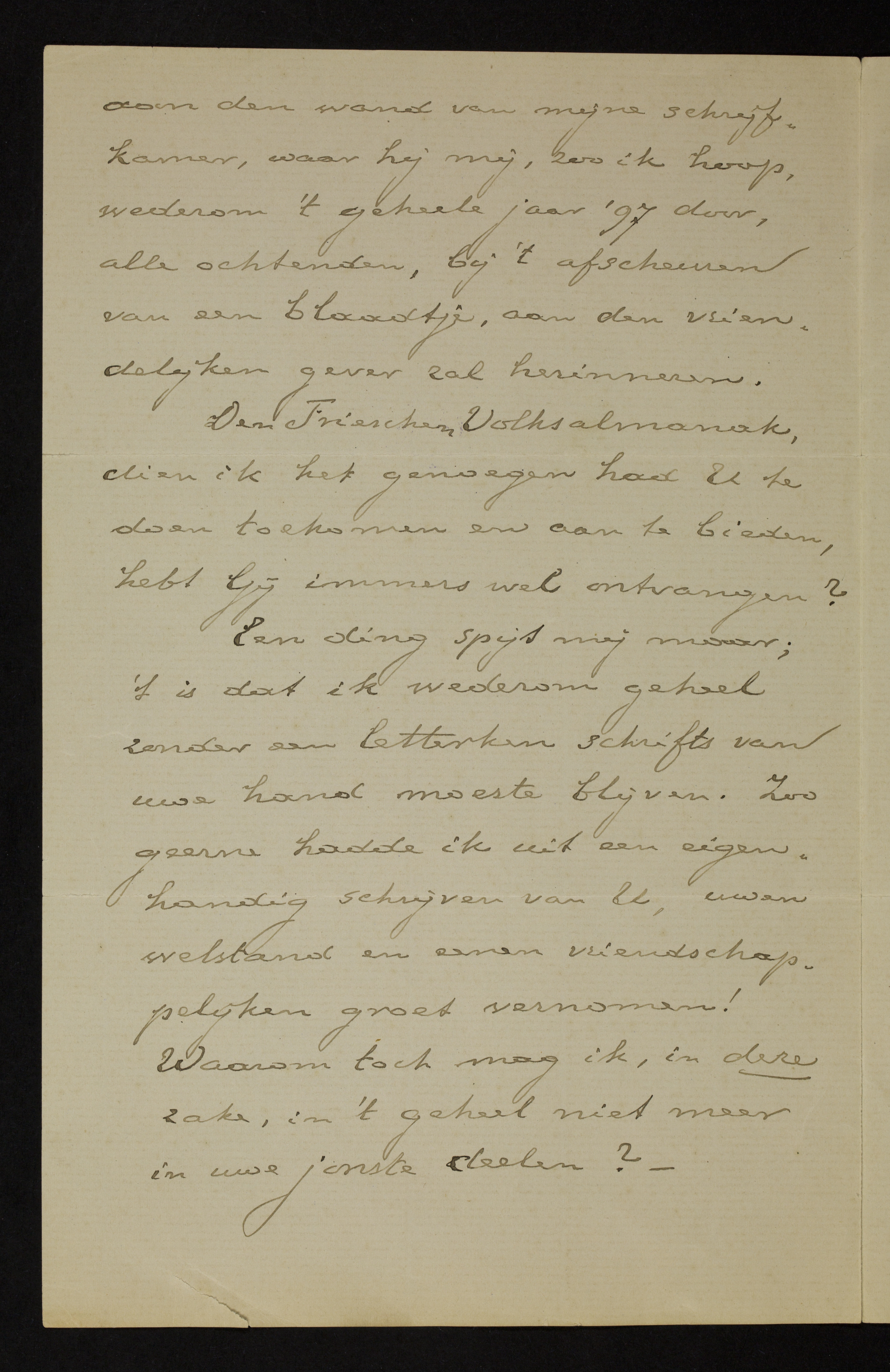 Johan Winkler aan [Guido Gezelle]