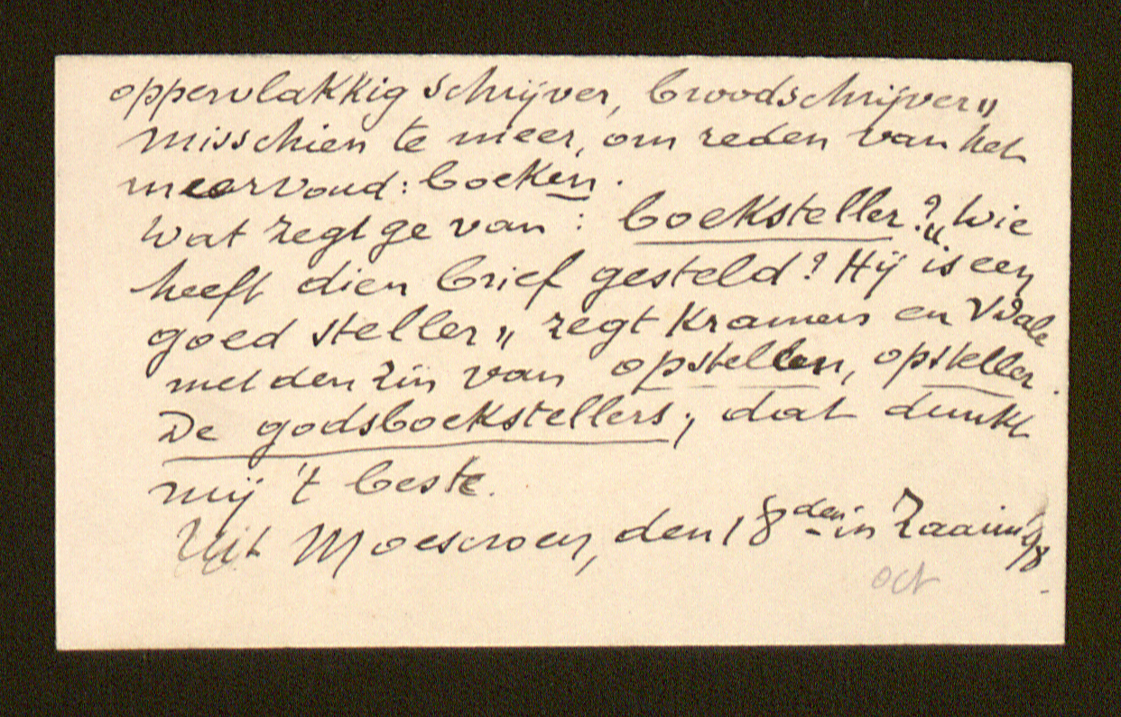 Jan Craeynest aan [Guido Gezelle]