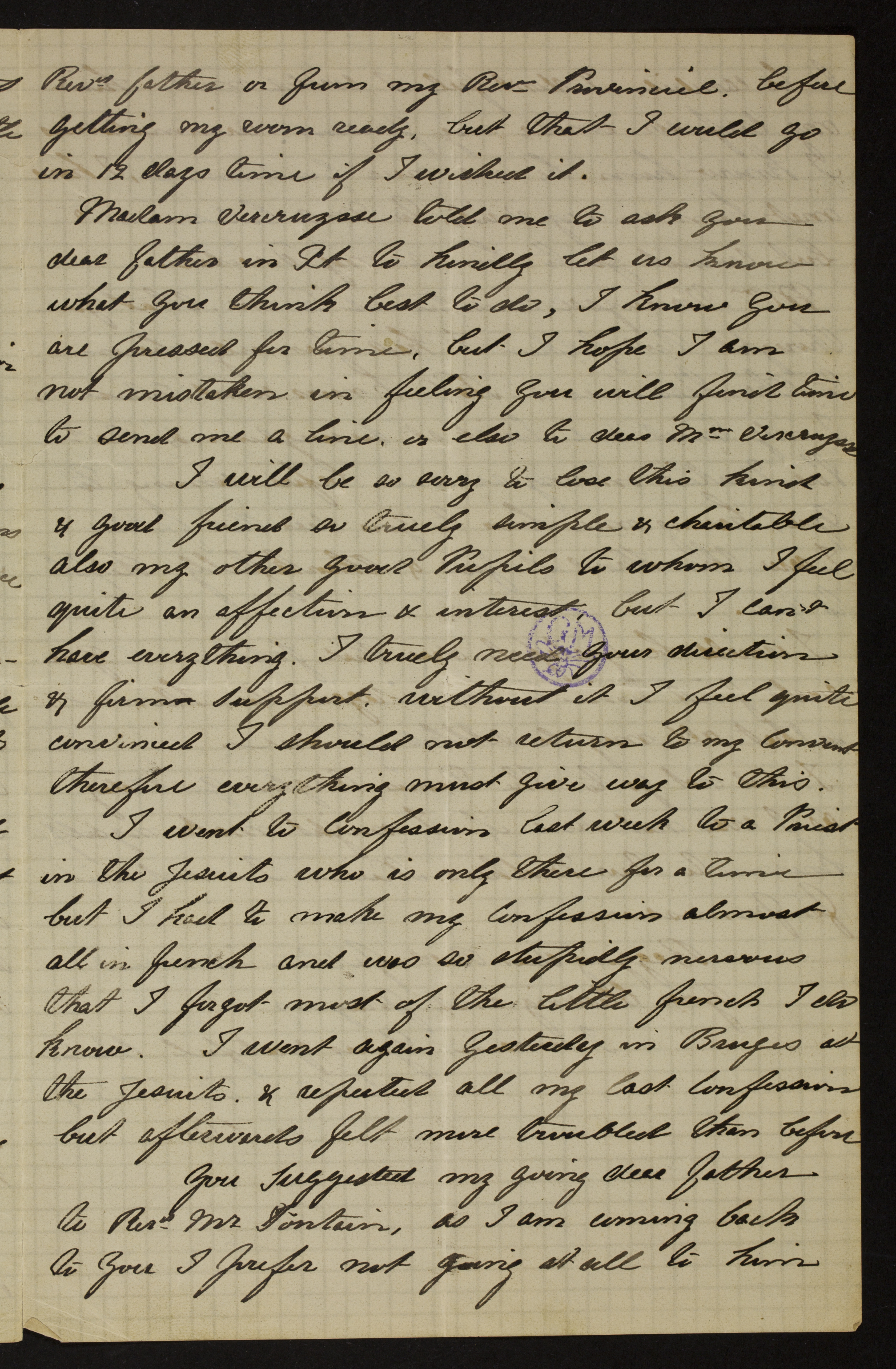 [Mary Catherine Cole] (= Zuster Zita) aan [Guido Gezelle]