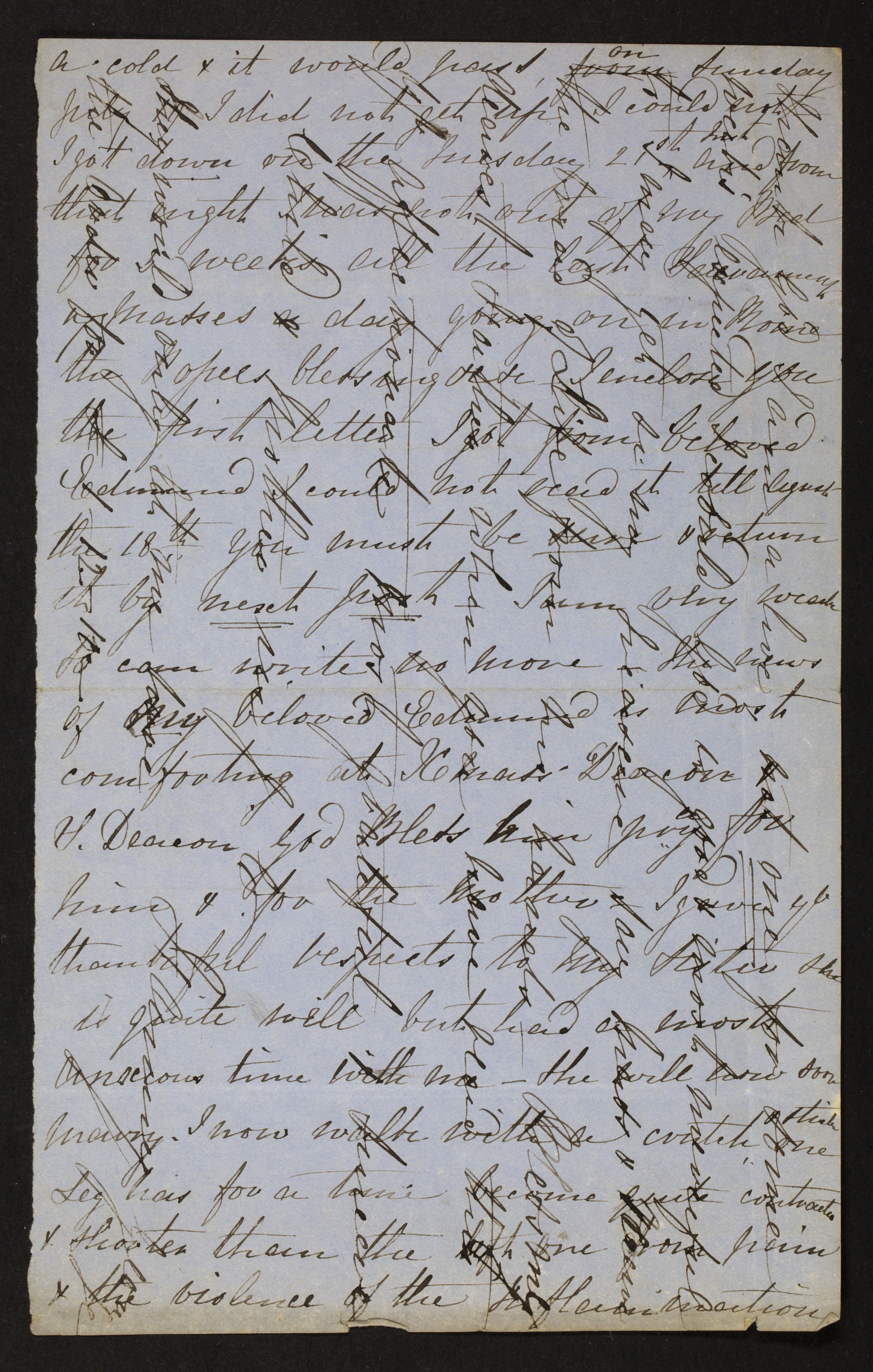 Francesca Ursula Christophers (= Fanny George) aan [Edmond Benedict Hicks] en [Guido Gezelle]
