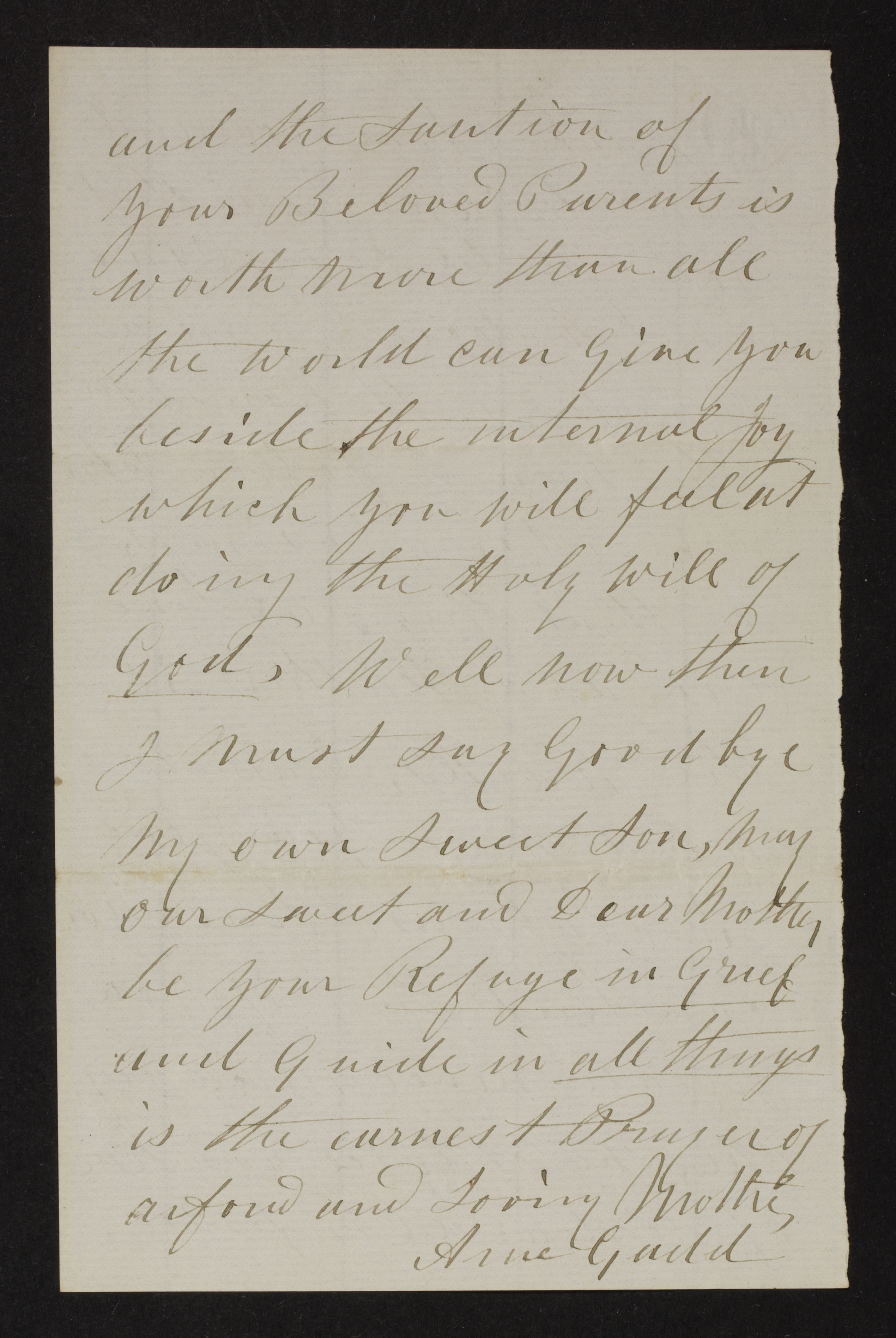 [Anne Hill =] Anne Gadd aan [George William Gadd]