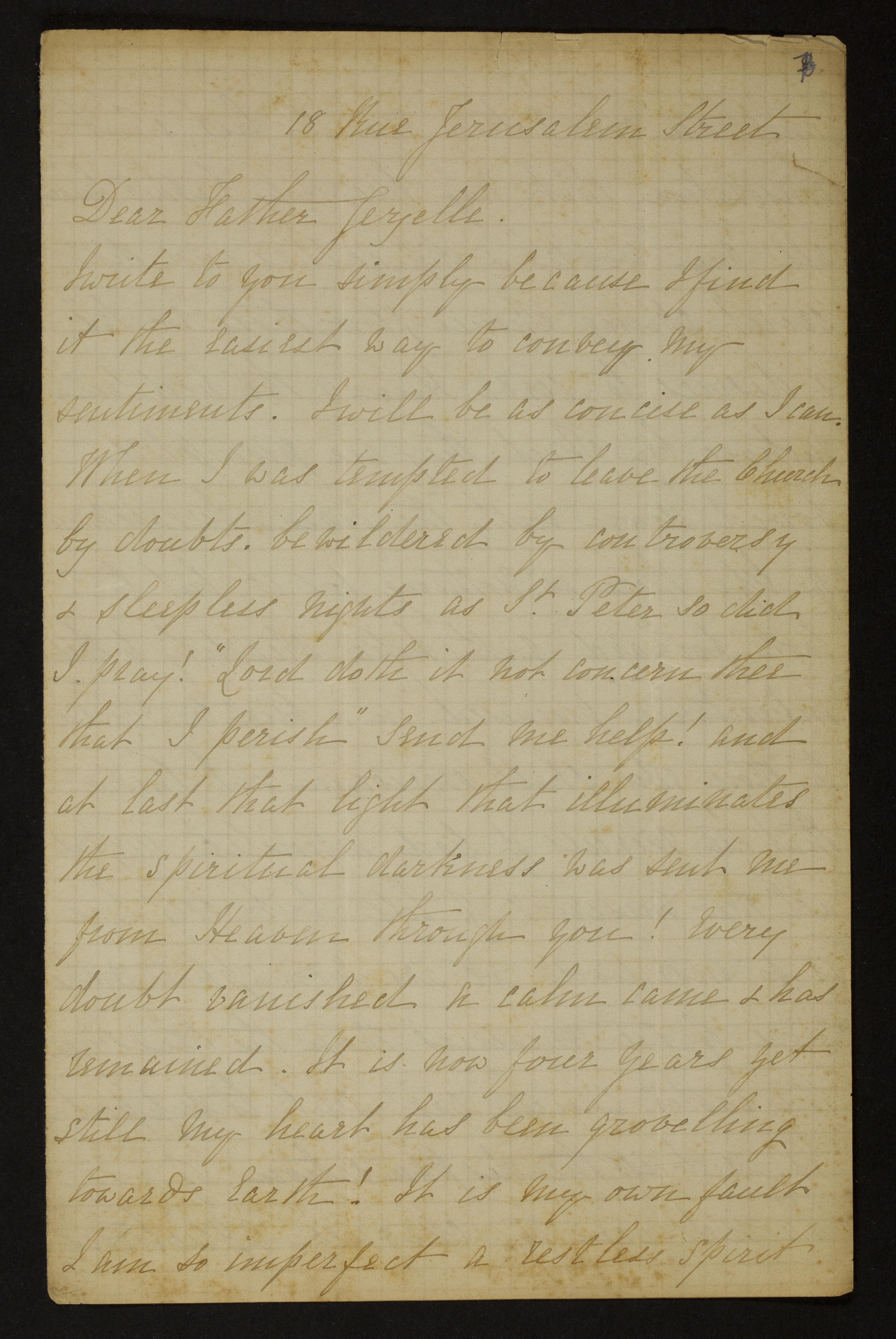 Cecilia Sarah De Lisle (= Cecilia Sarah Galbraith) aan [Guido Gezelle]