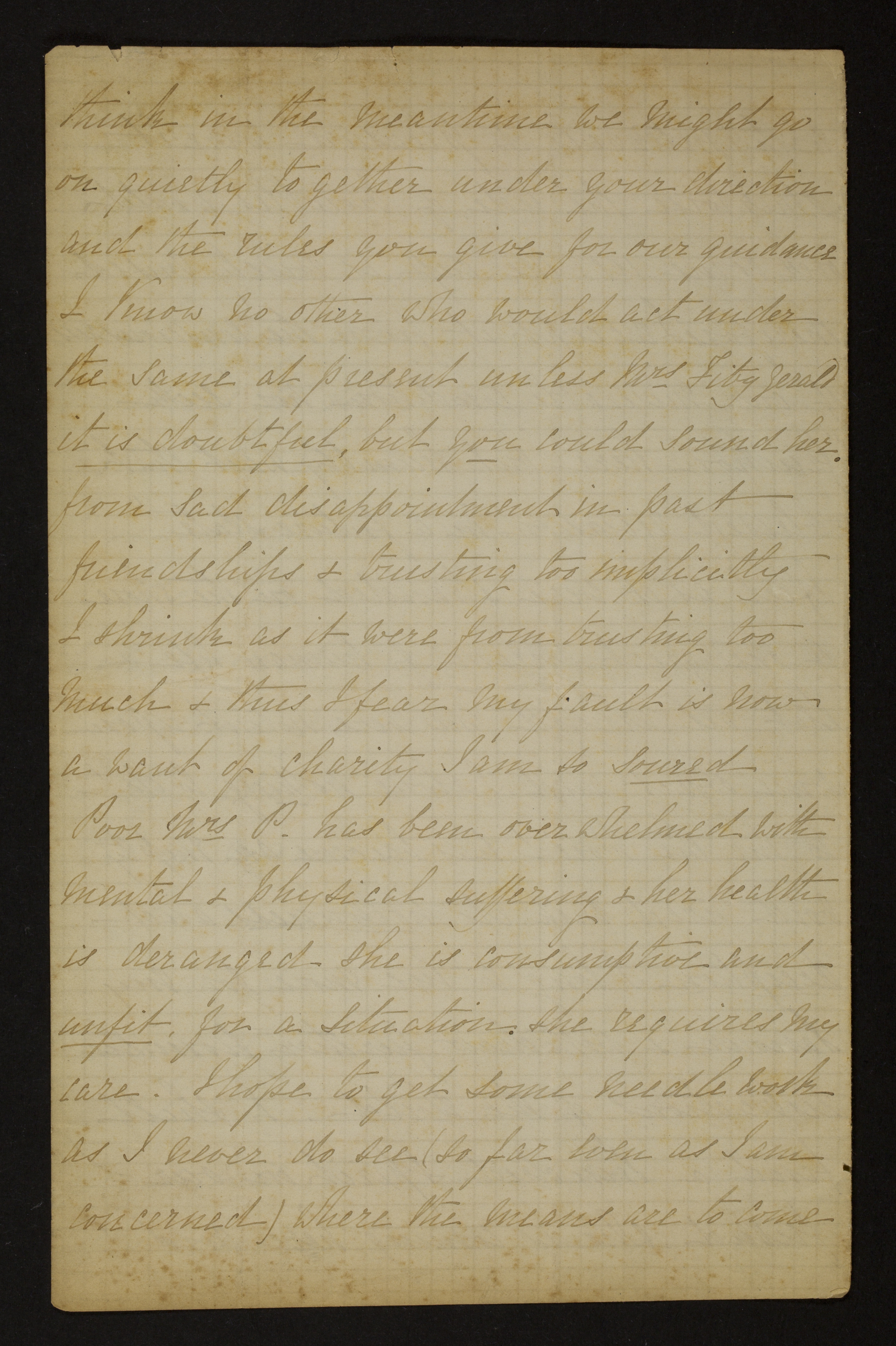 Cecilia Sarah De Lisle (= Cecilia Sarah Galbraith) aan [Guido Gezelle]