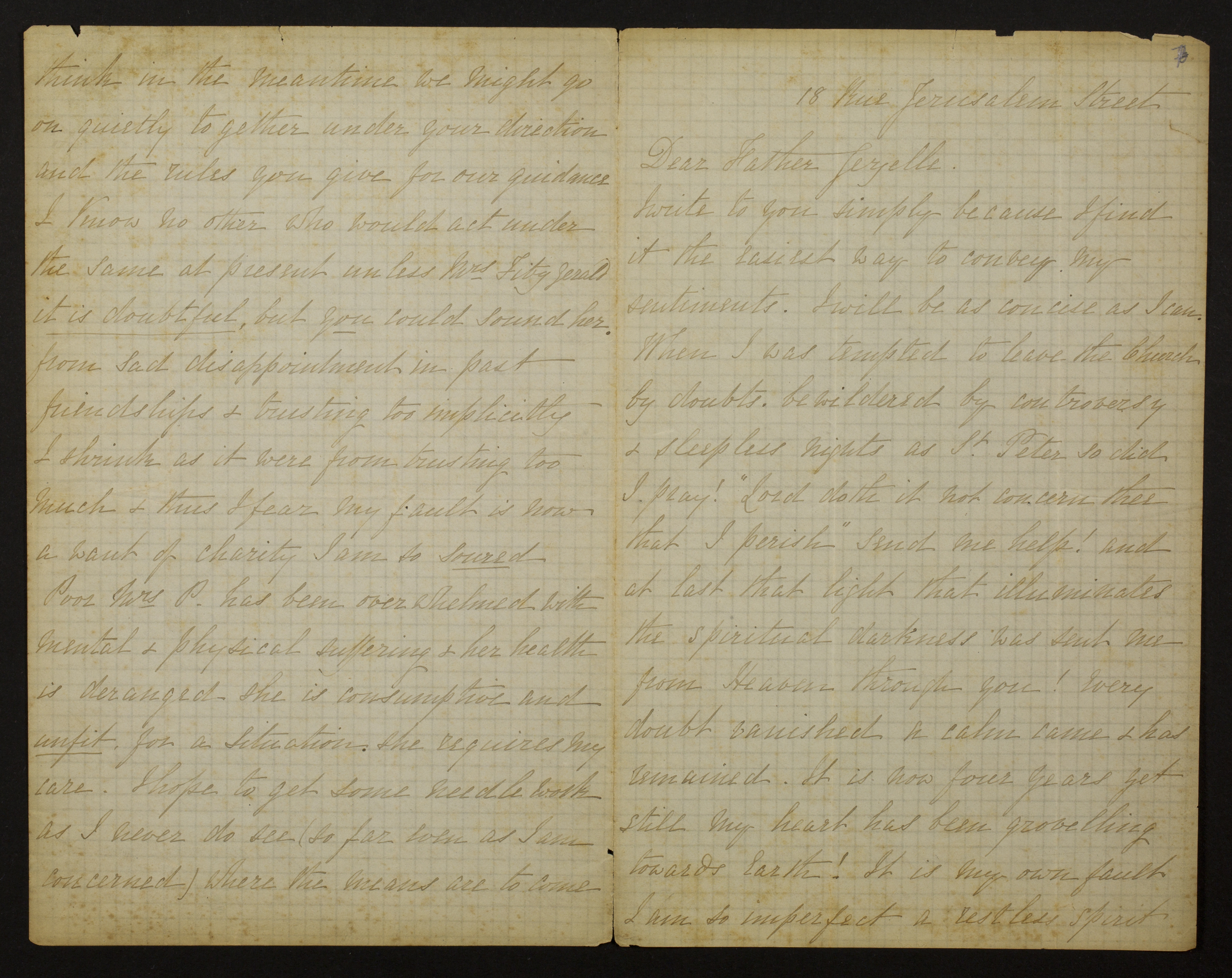 Cecilia Sarah De Lisle (= Cecilia Sarah Galbraith) aan [Guido Gezelle]