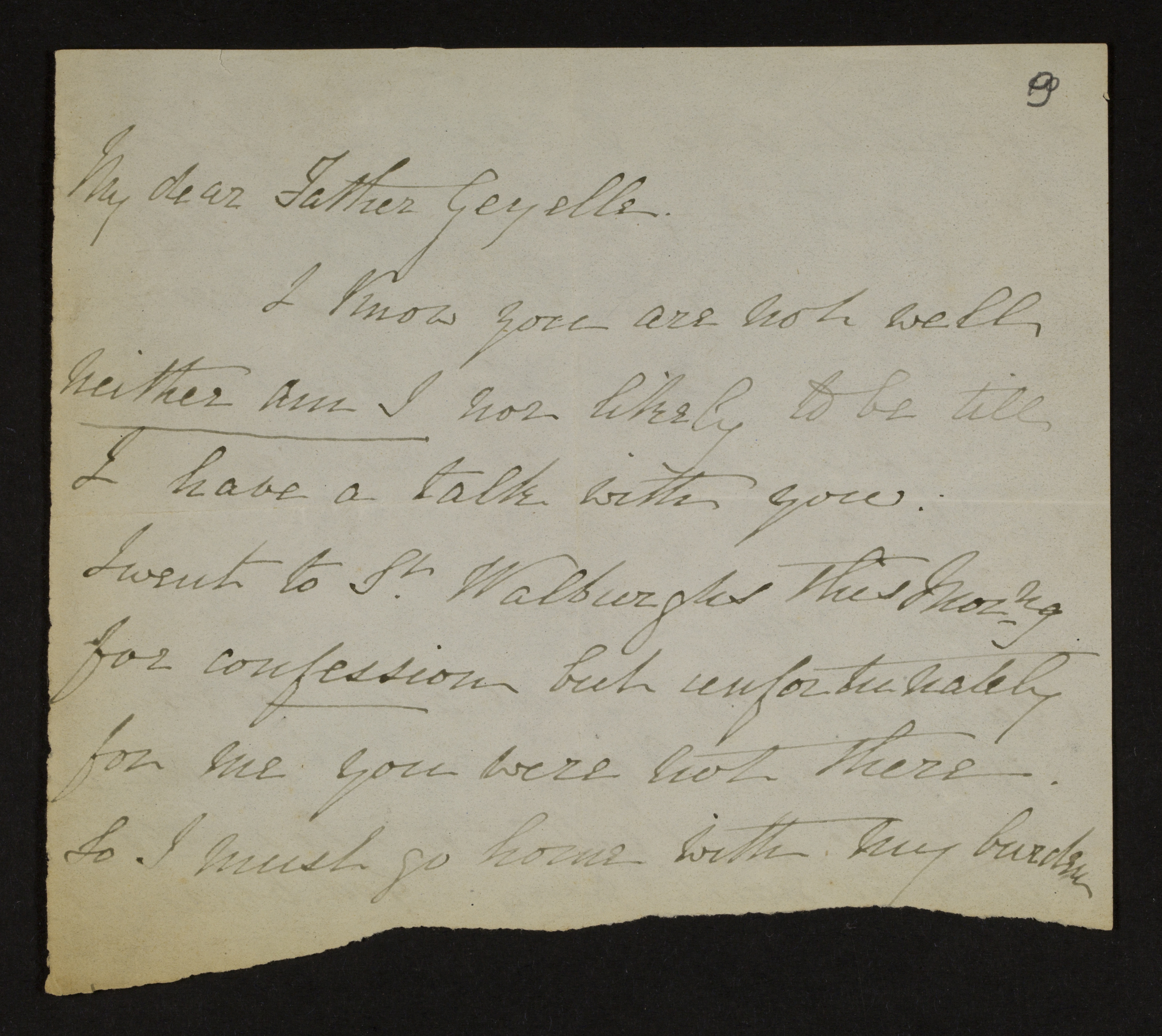 [Cecilia Sarah De Lisle (= Cecilia Sarah Galbraith)] aan [Guido Gezelle]