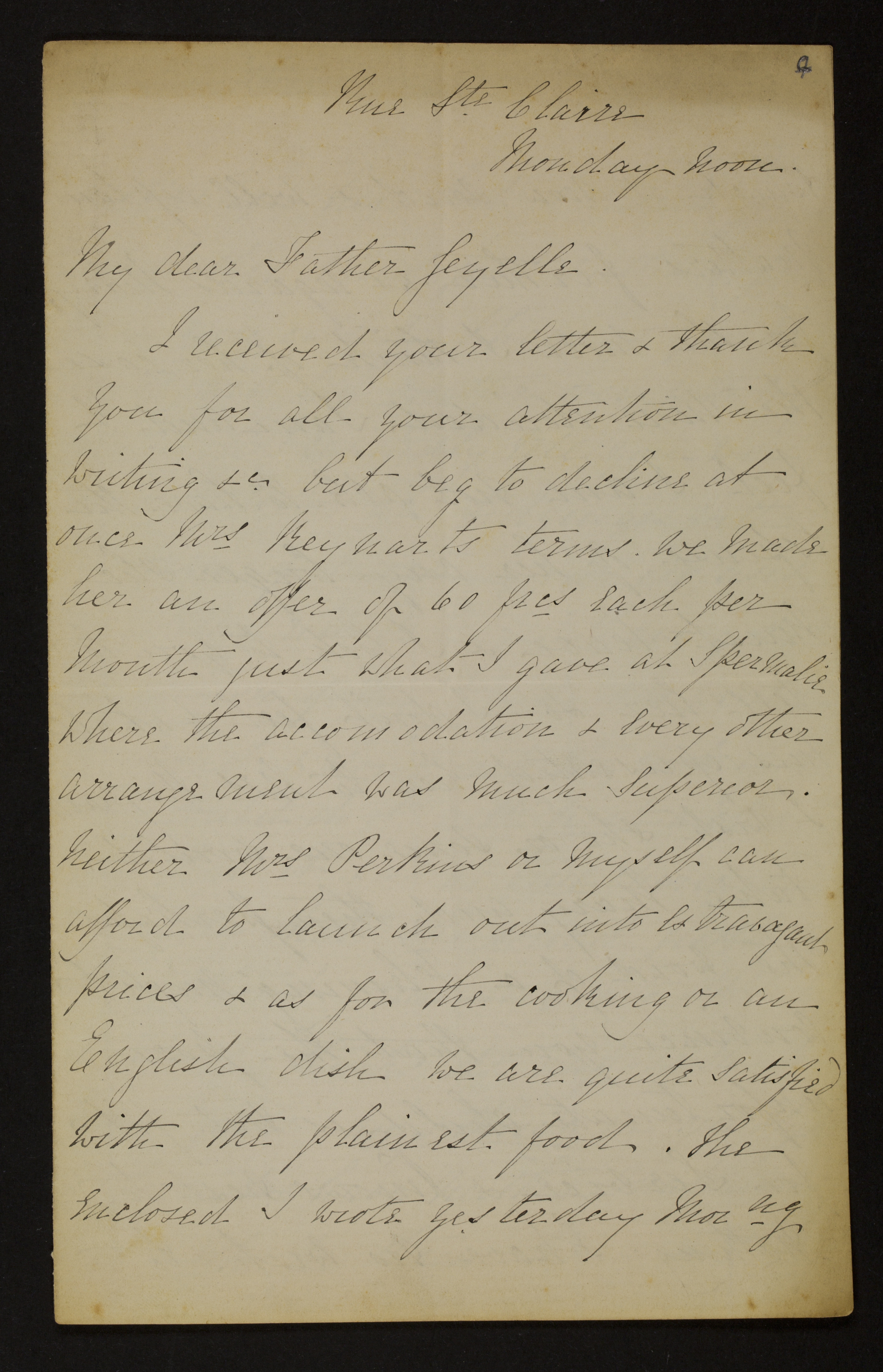 Cecilia Sarah De Lisle (= Cecilia Sarah Galbraith) aan [Guido Gezelle]