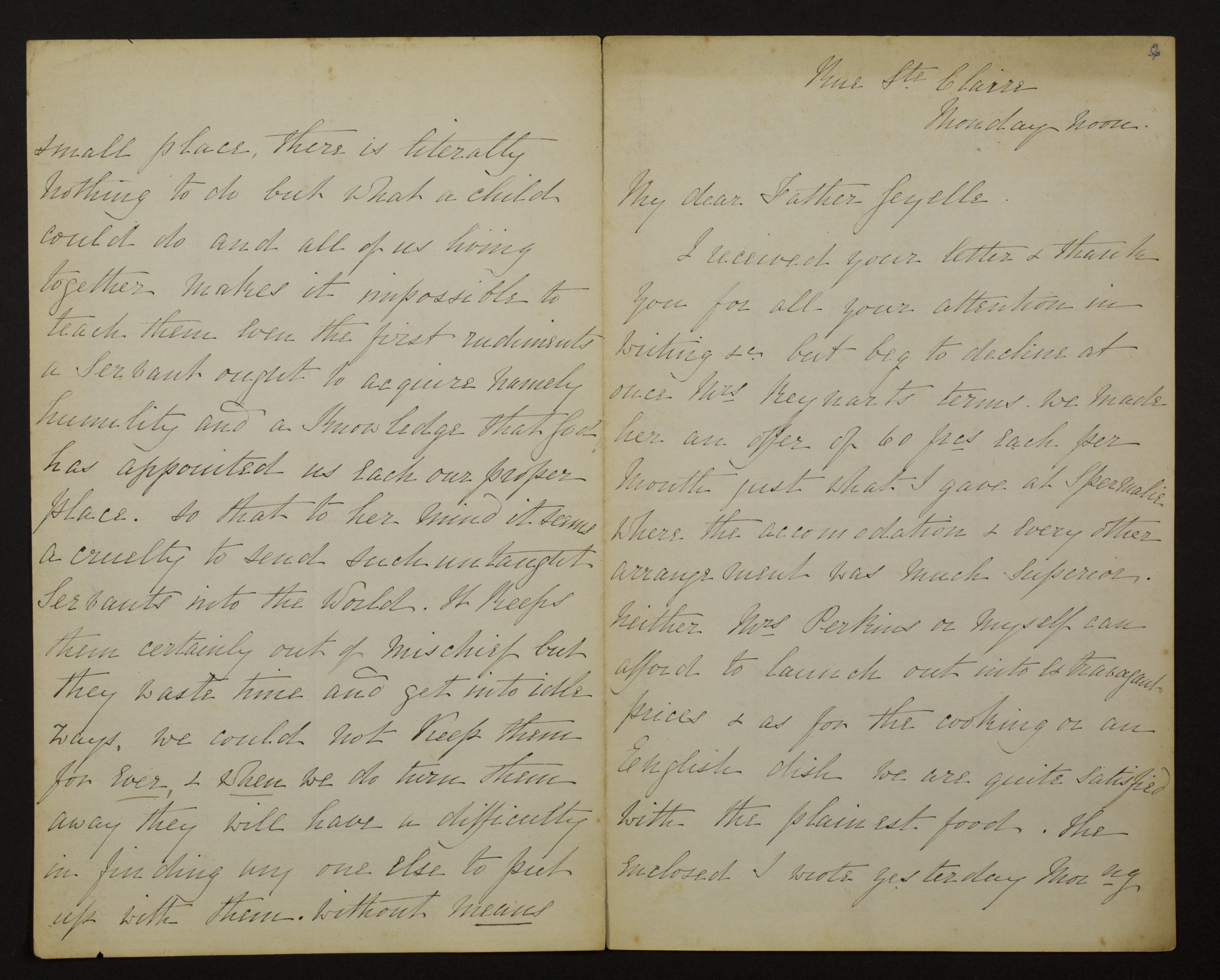 Cecilia Sarah De Lisle (= Cecilia Sarah Galbraith) aan [Guido Gezelle]