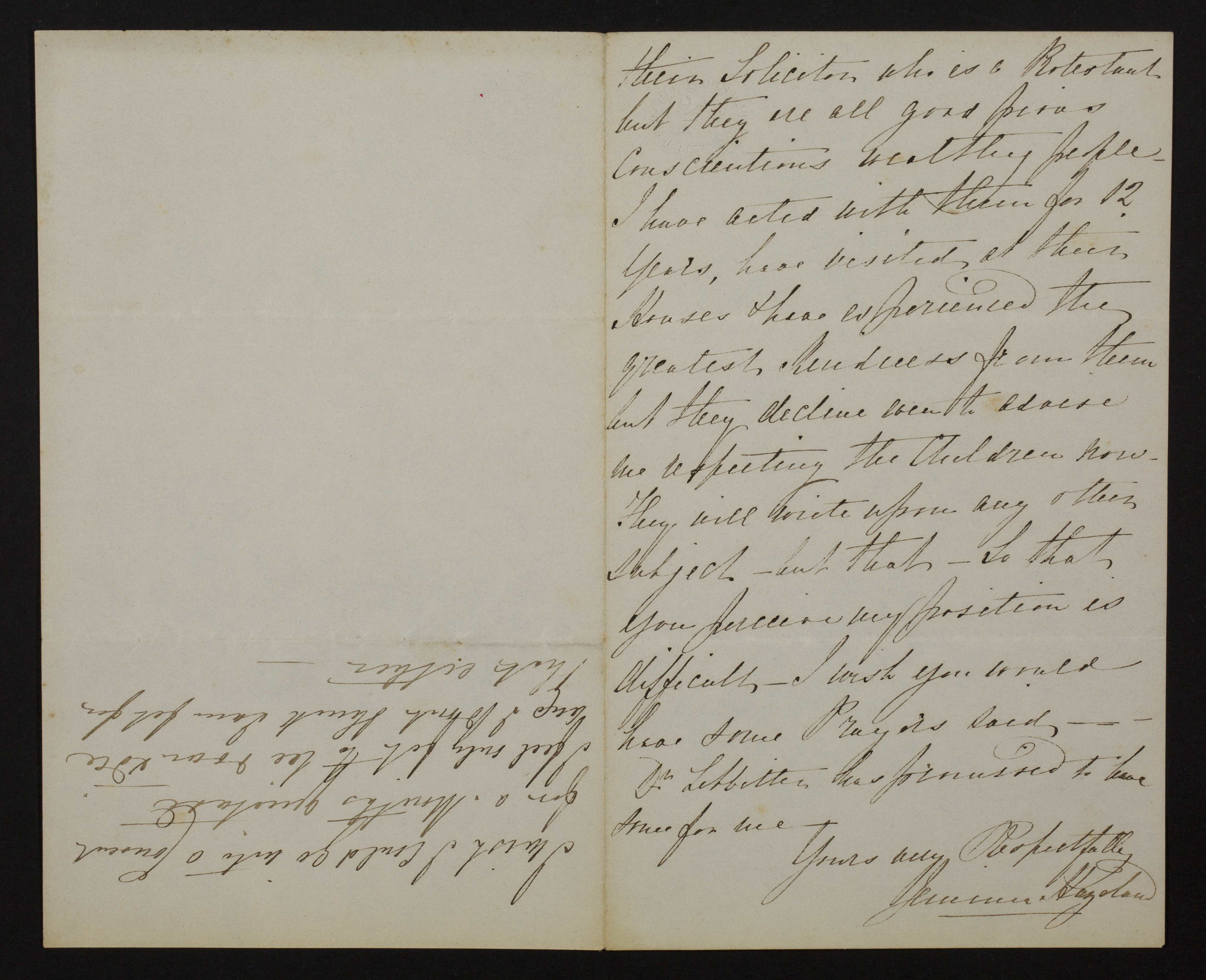 [Jemima Stroud] (= mevrouw Jemima Hazeland) aan [Guido Gezelle]