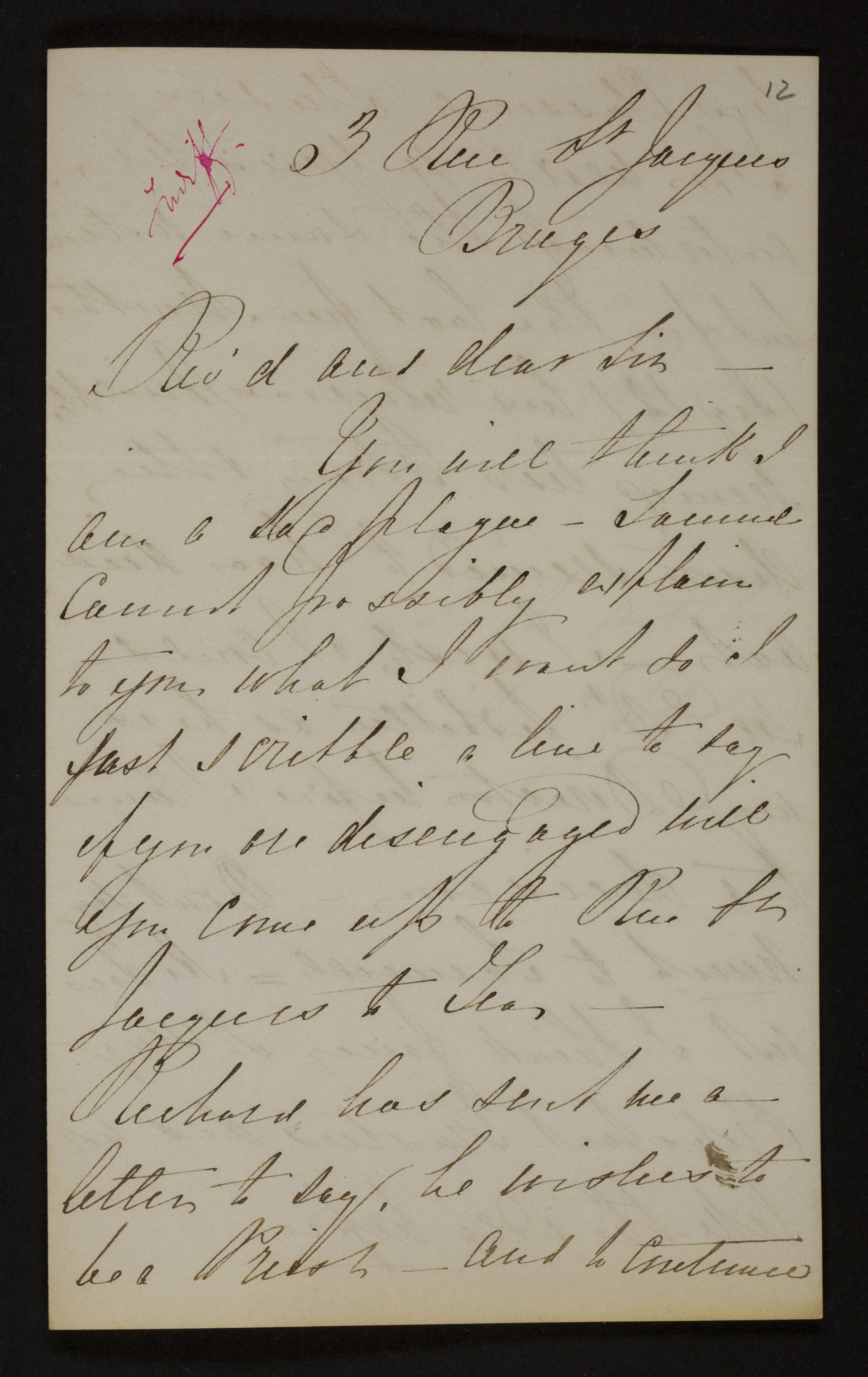 [Jemima Stroud] (= mevrouw Jemima Hazeland) aan [Guido Gezelle]