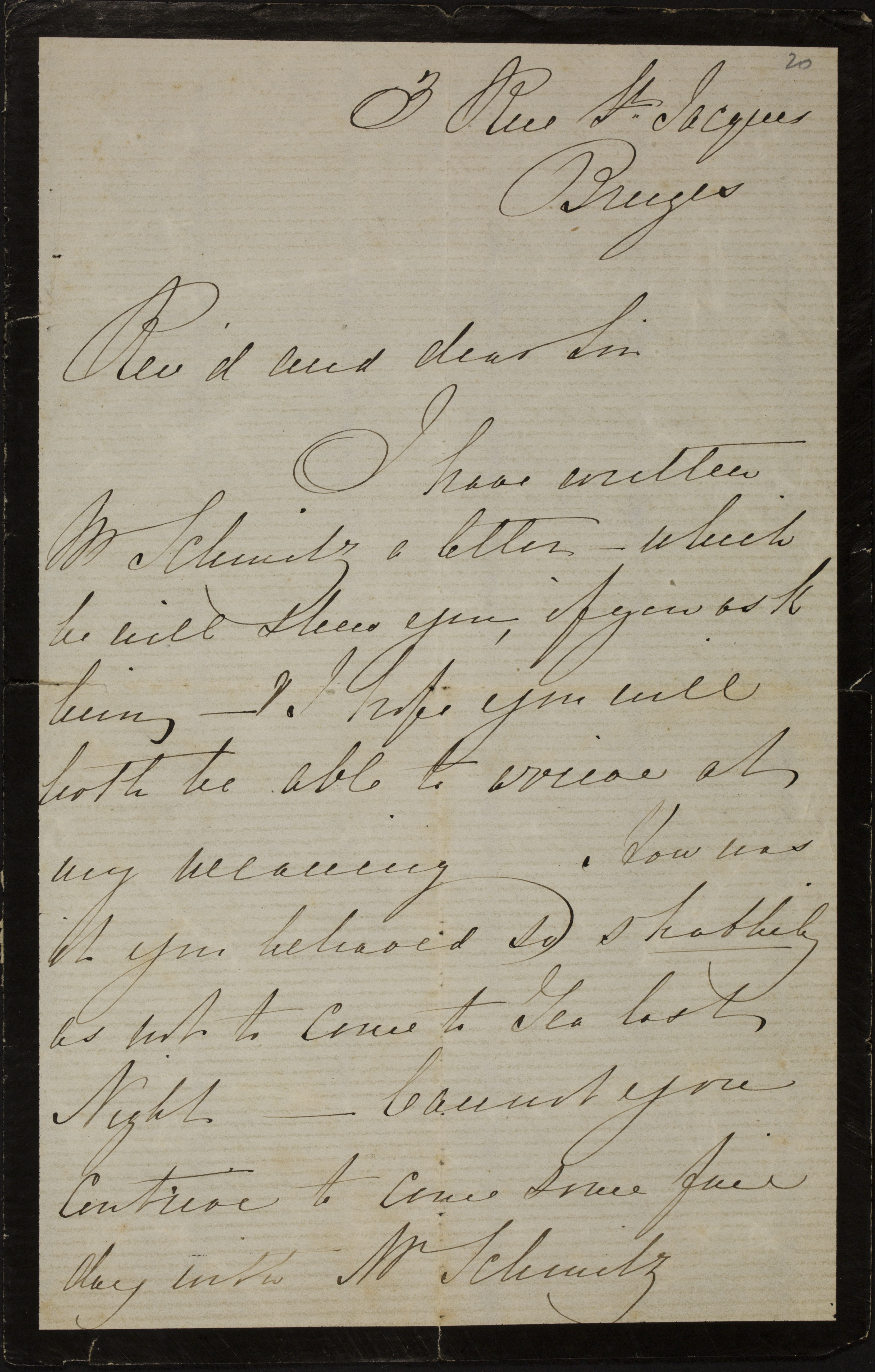 [Jemima Stroud] (= mevrouw Jemima Hazeland) aan [Guido Gezelle]