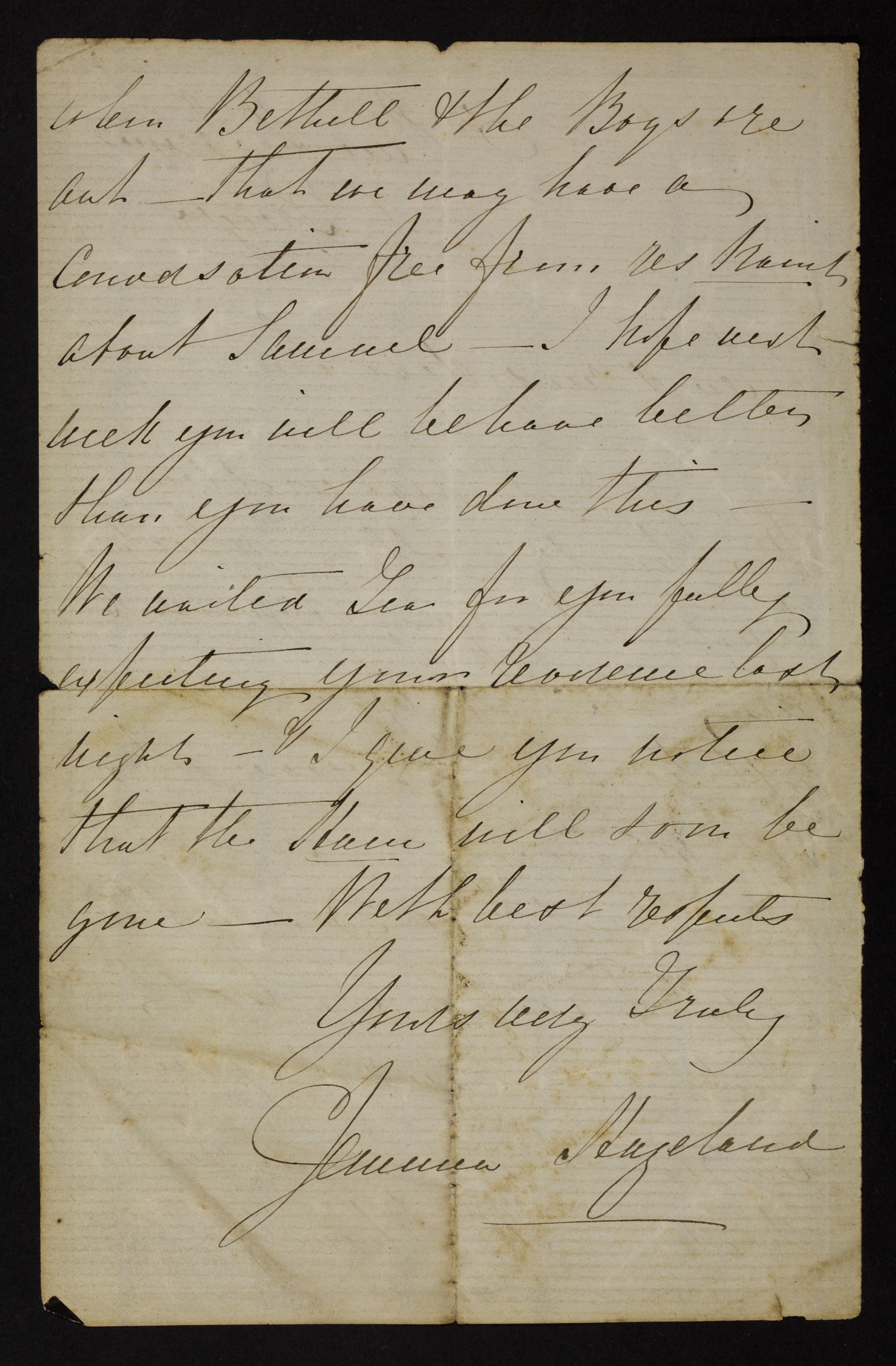 [Jemima Stroud] (= mevrouw Jemima Hazeland) aan [Guido Gezelle]