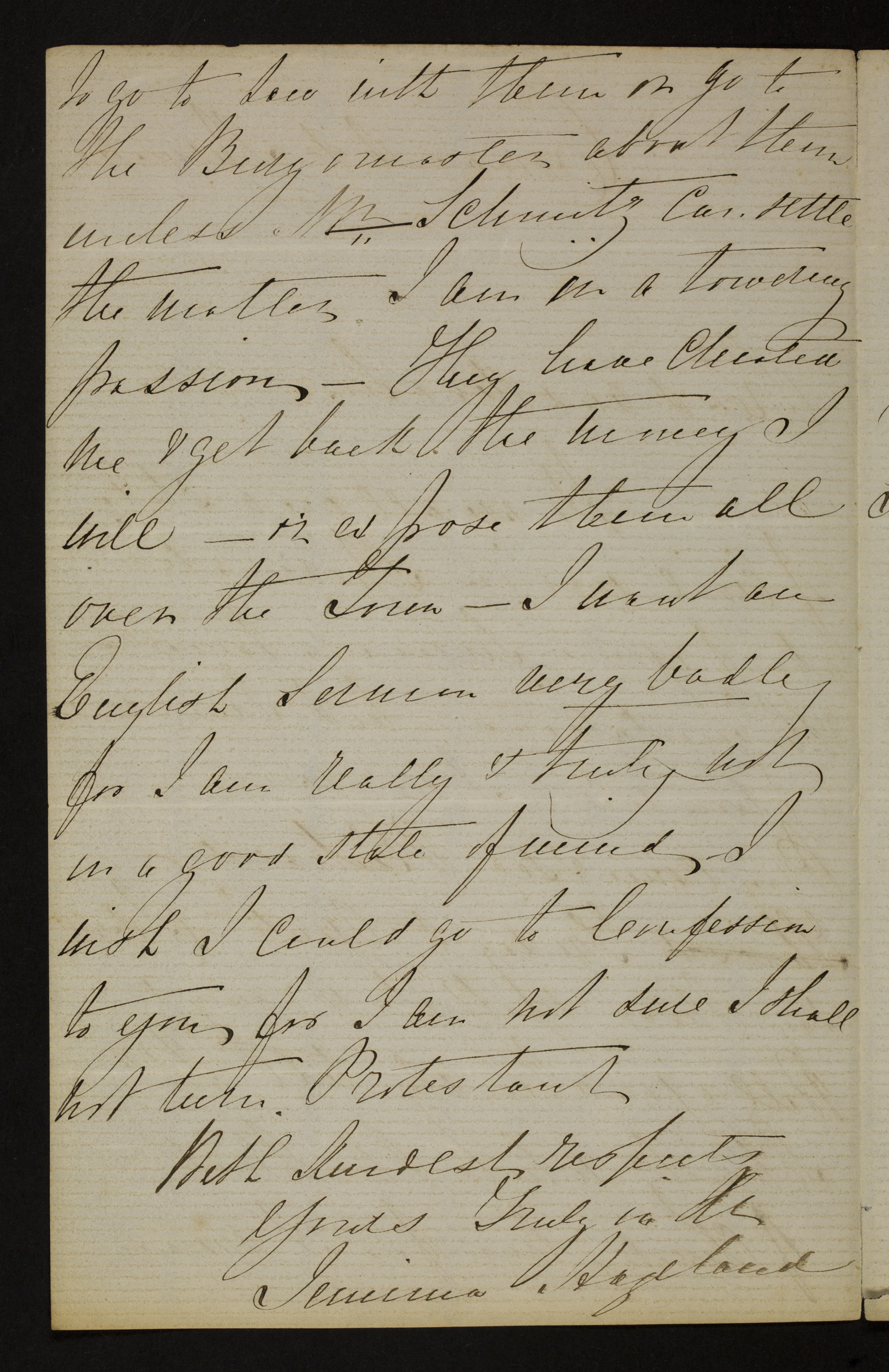 [Jemima Stroud] (= mevrouw Jemima Hazeland) aan [Guido Gezelle]