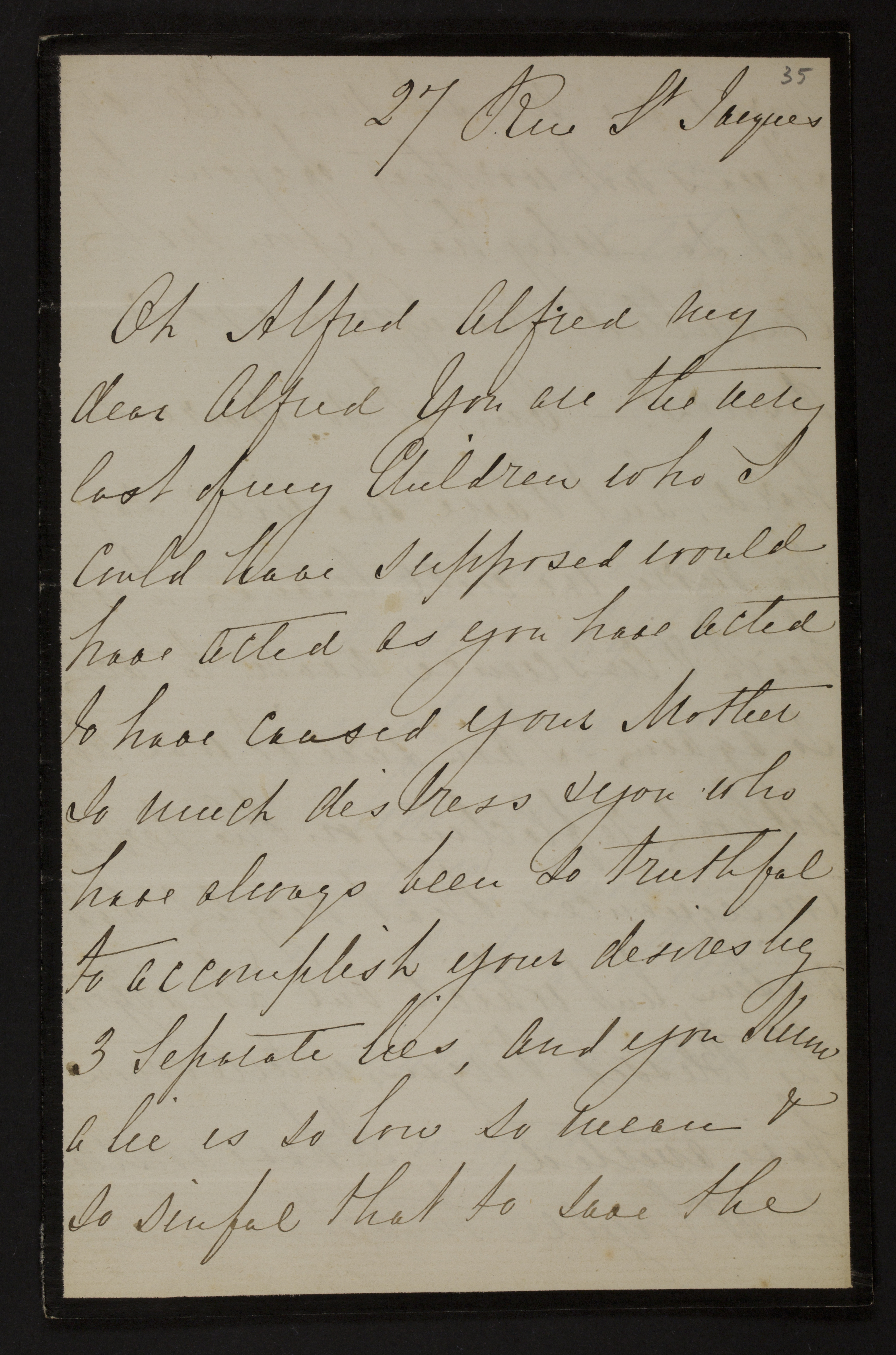 [Jemima Stroud] (= mevrouw Jemima Hazeland) aan [Alfred Henry Hazeland]