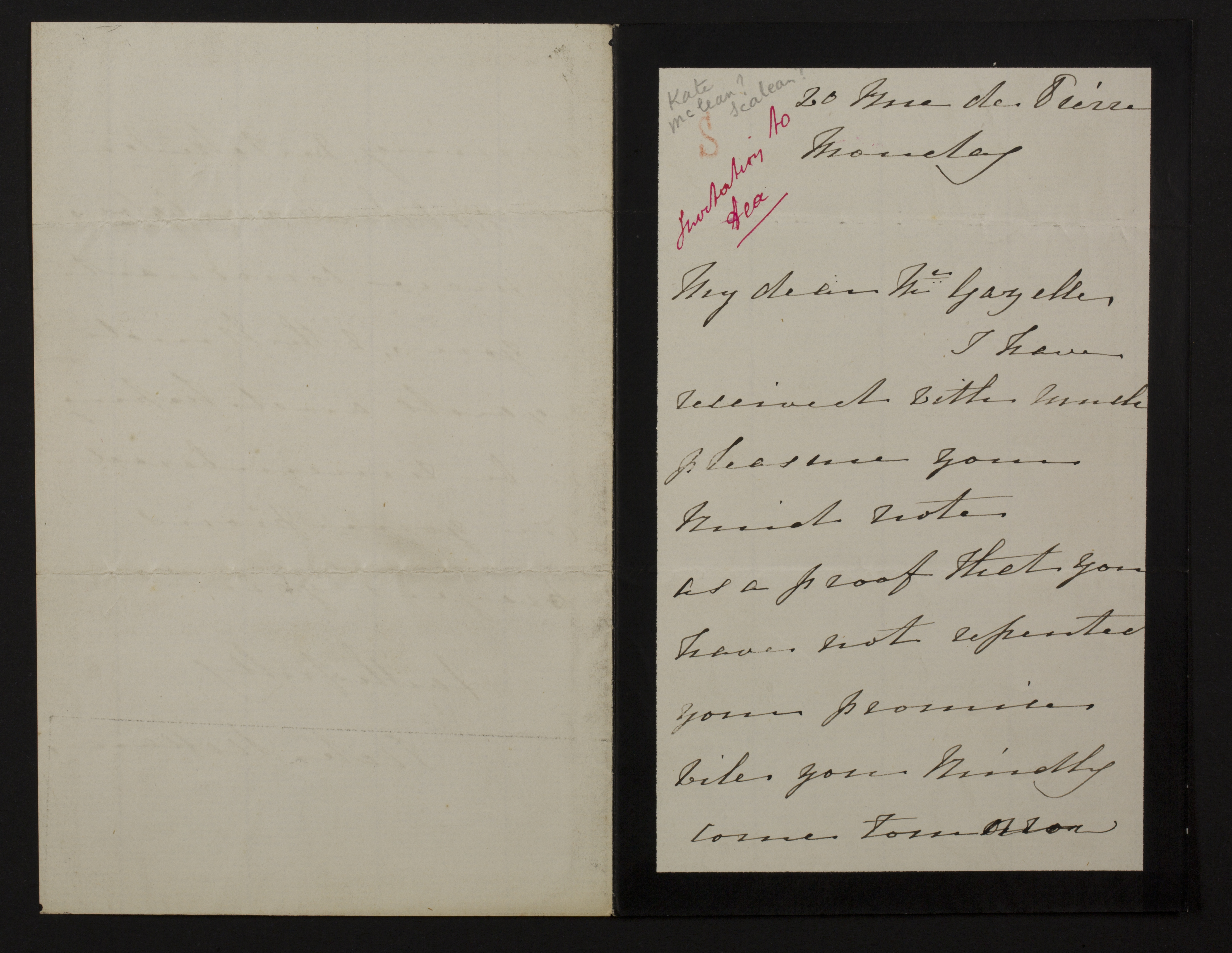 Catherine Hart [= Kate Scallan] aan [Guido Gezelle]