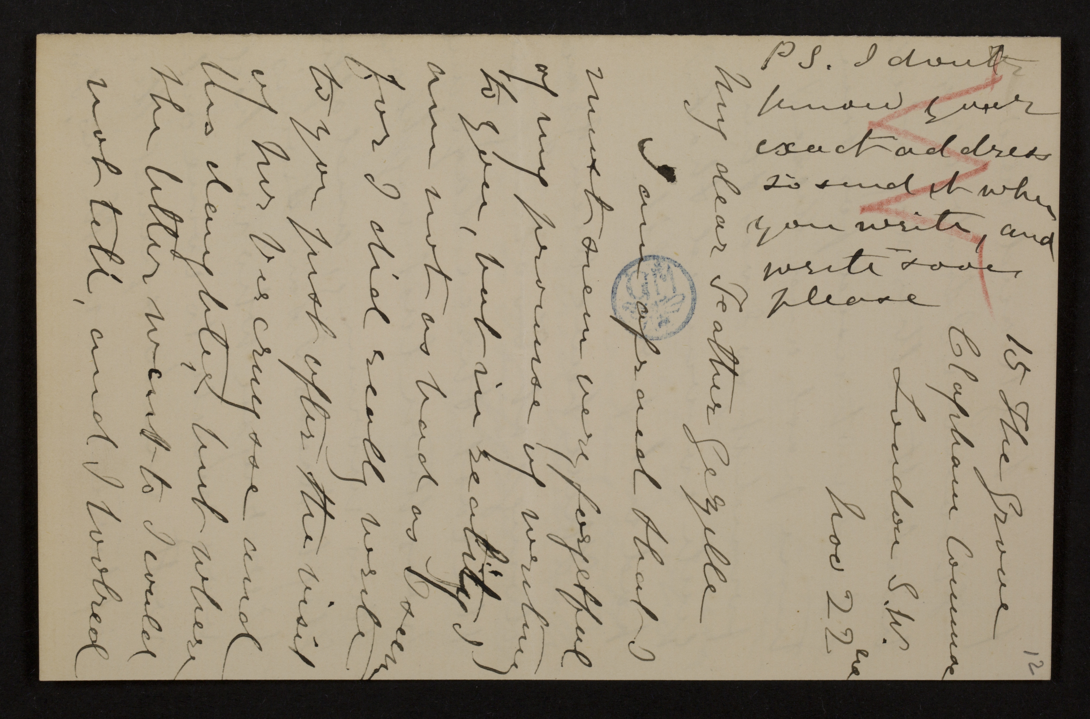 [Helena Amelia Walton] (= mevrouw Helena Weale) aan [Guido Gezelle]