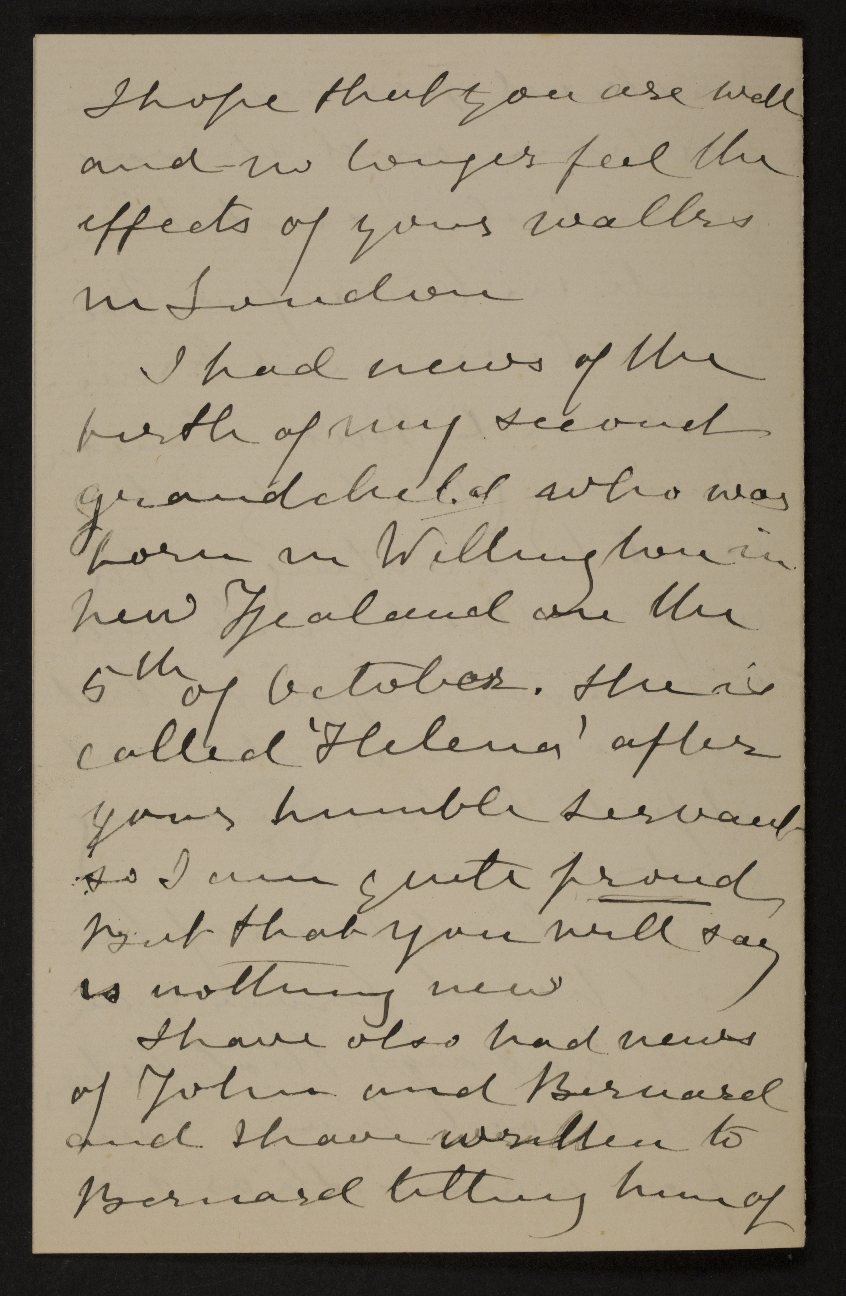 [Helena Amelia Walton] (= mevrouw Helena Weale) aan [Guido Gezelle]