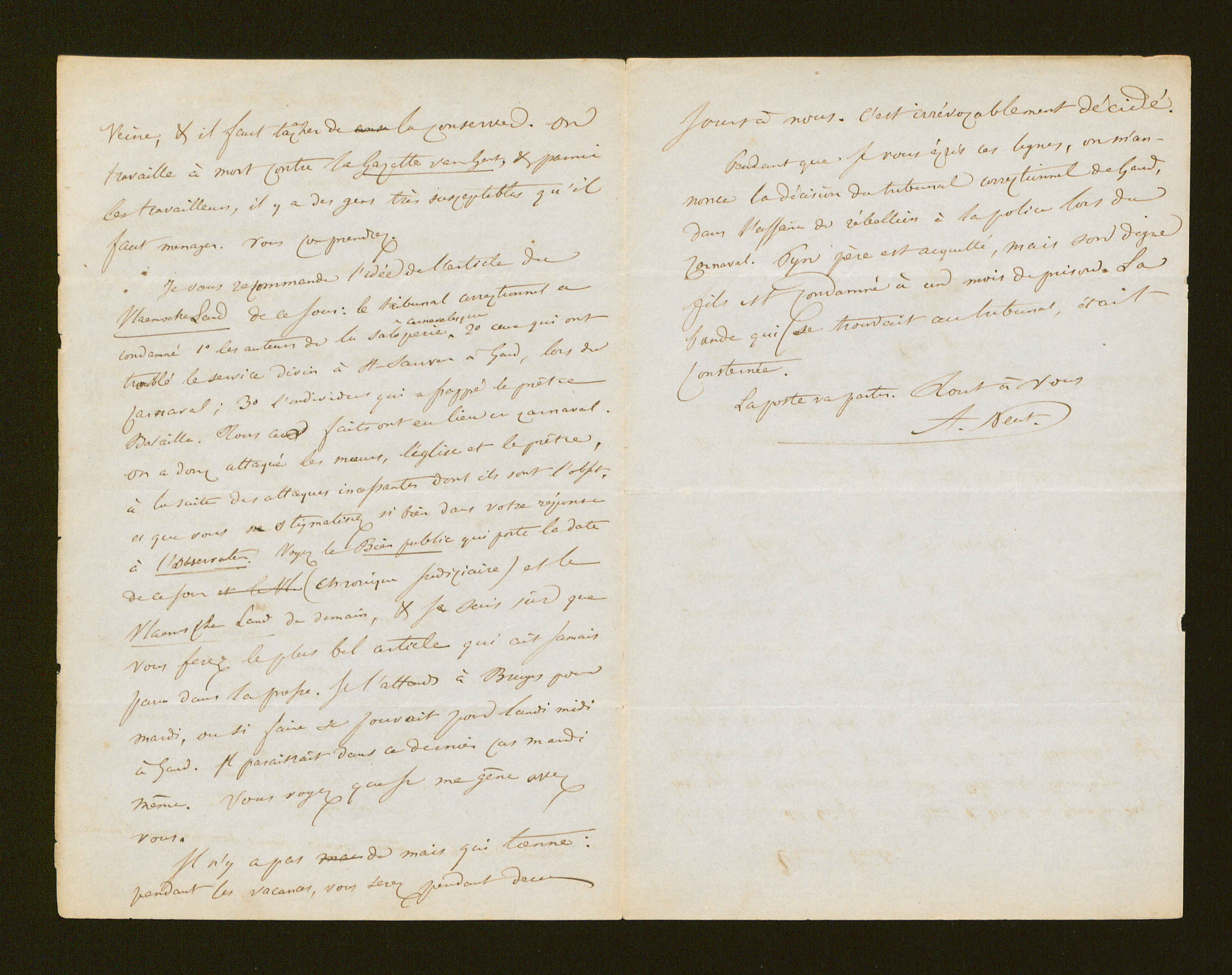 Amand Neut aan [Bruno Van Hove]