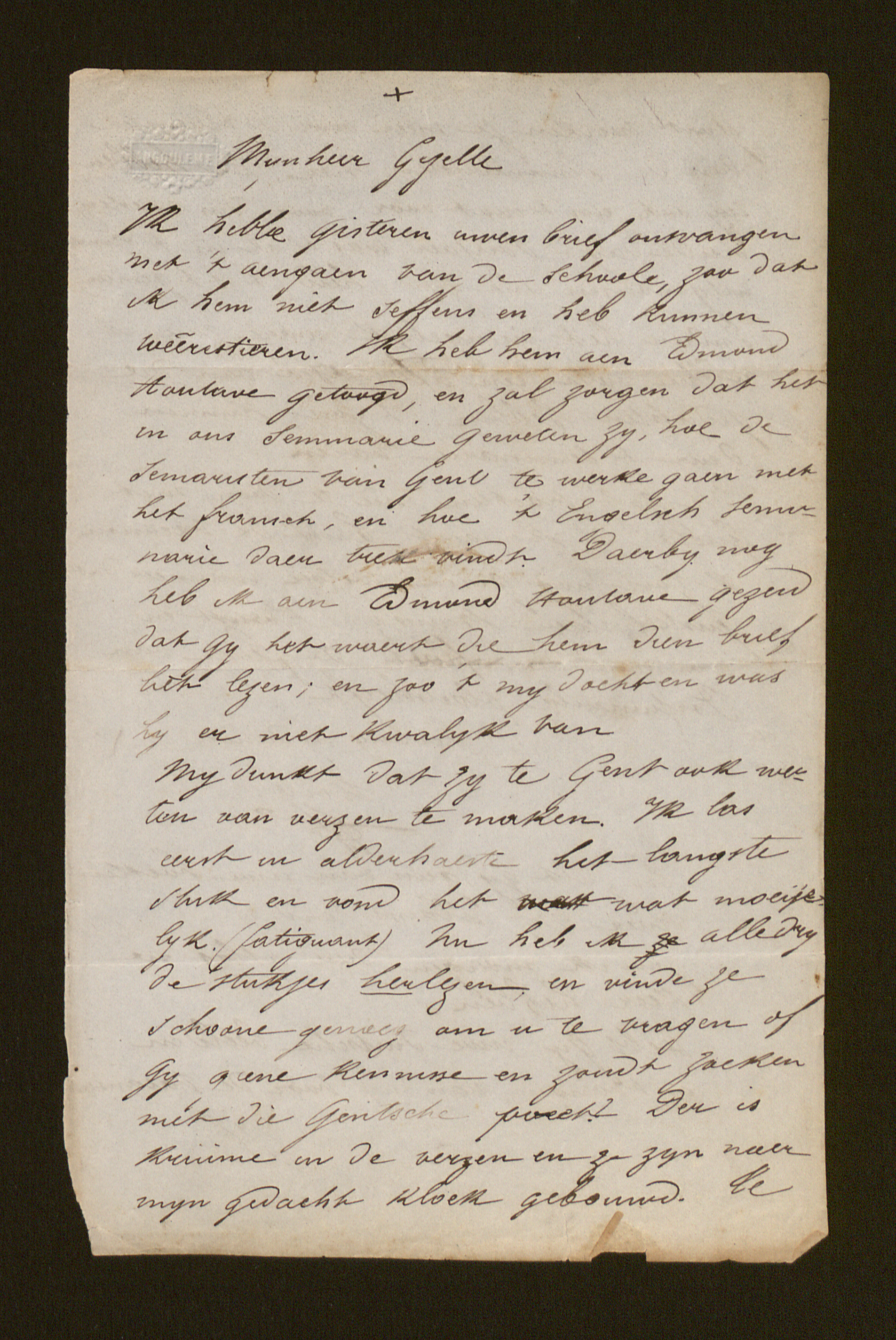 Hugo Verriest aan [Guido Gezelle]